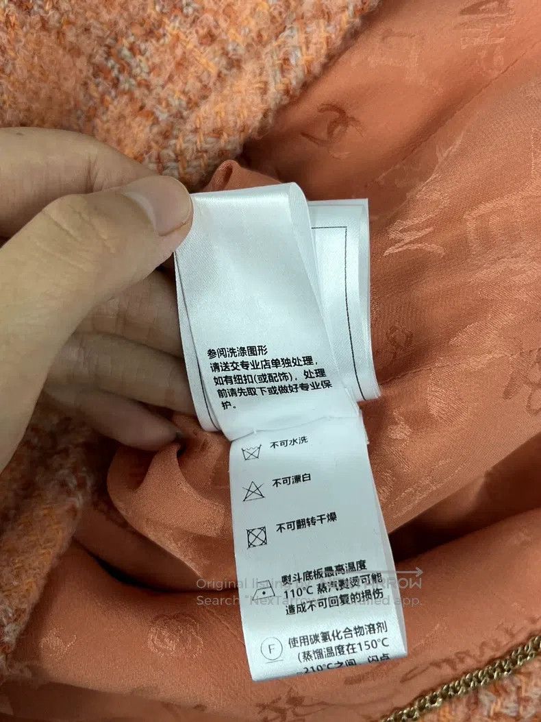 Chanel Chanel 24A Manchester orange soft double-breasted jacket Size XXS / US 00 / IT 34 - 7 Thumbnail
