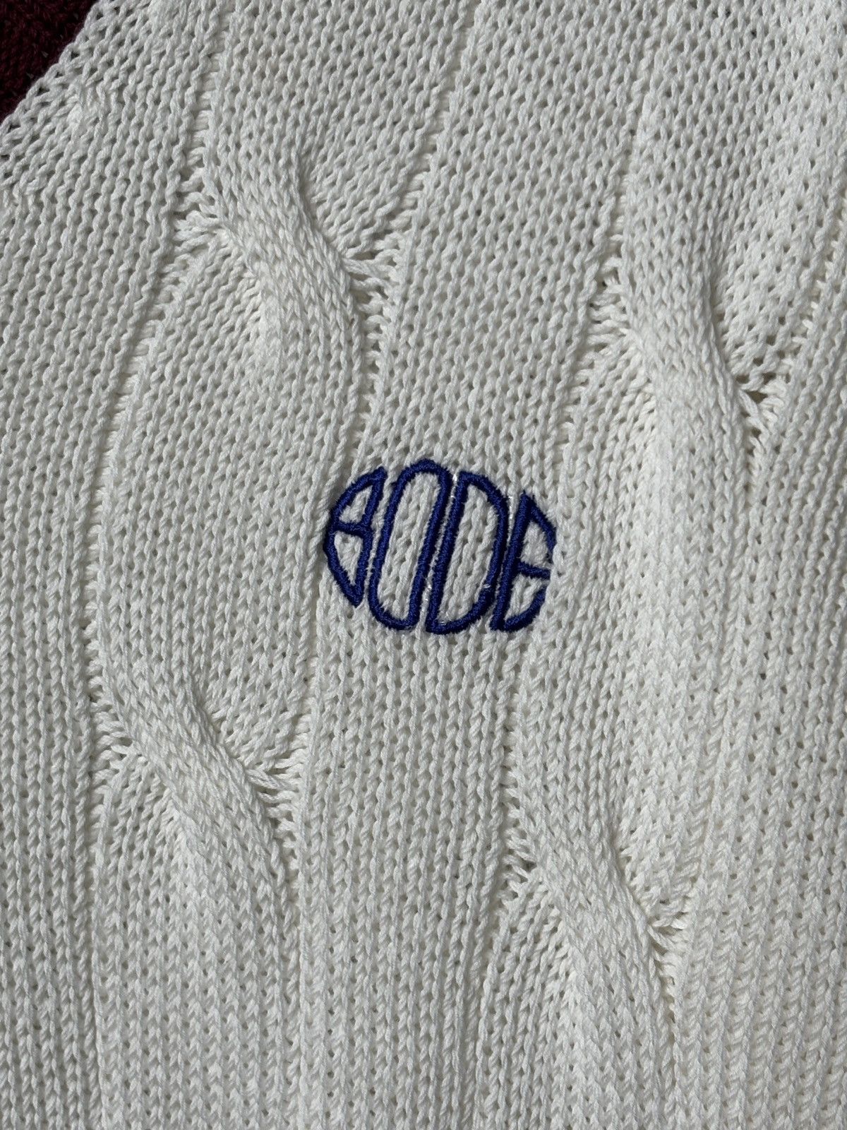 Bode BODE | KNIT LOGO TENNIS SWEATER Size US M / EU 48-50 / 2 - 6 Thumbnail