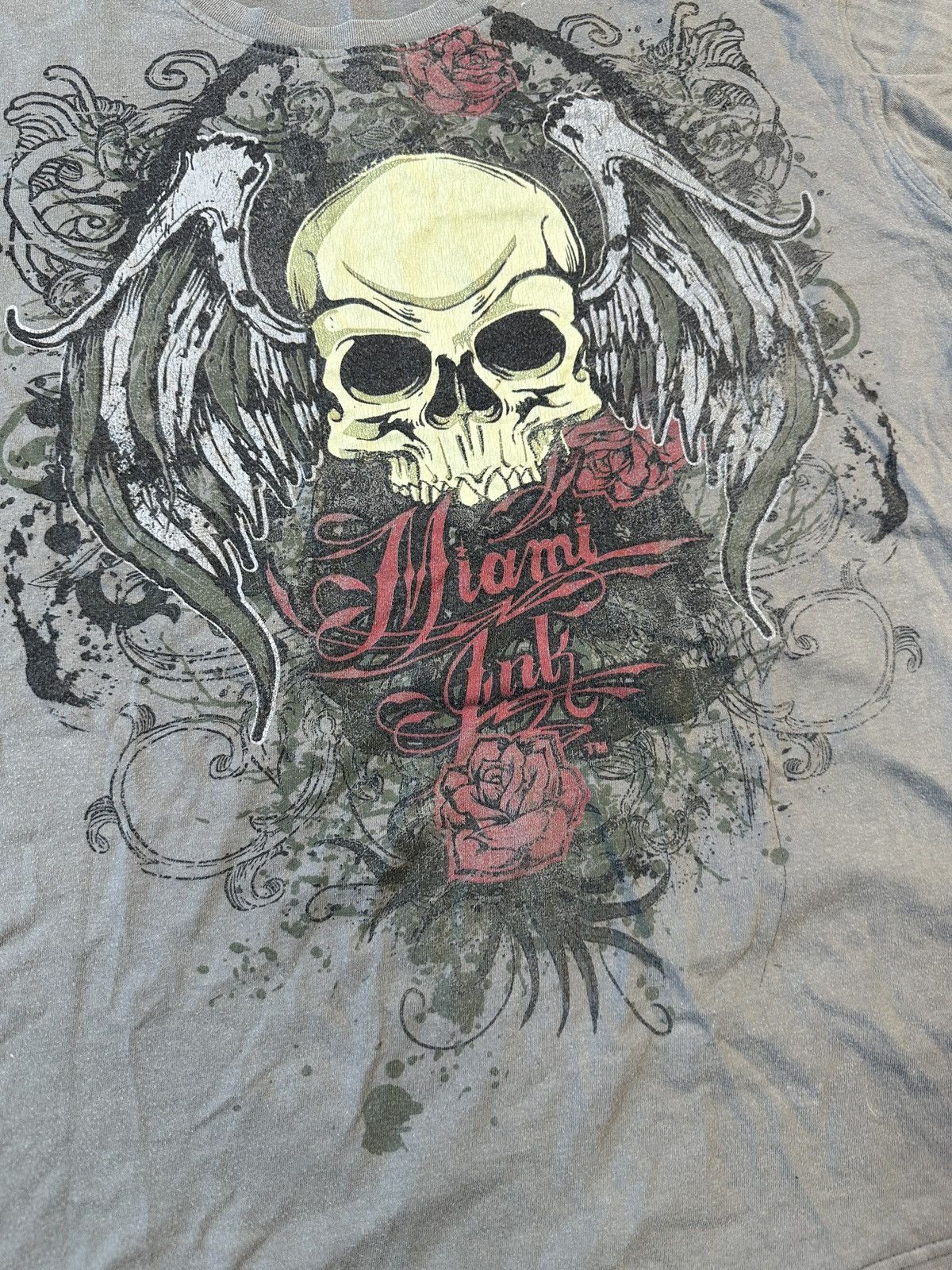 Japanese Brand × Vintage Y2K vintage t-shirt avant garden Ed hardy style Miami ink Size US XXL / EU 58 / 5 - 3 Thumbnail