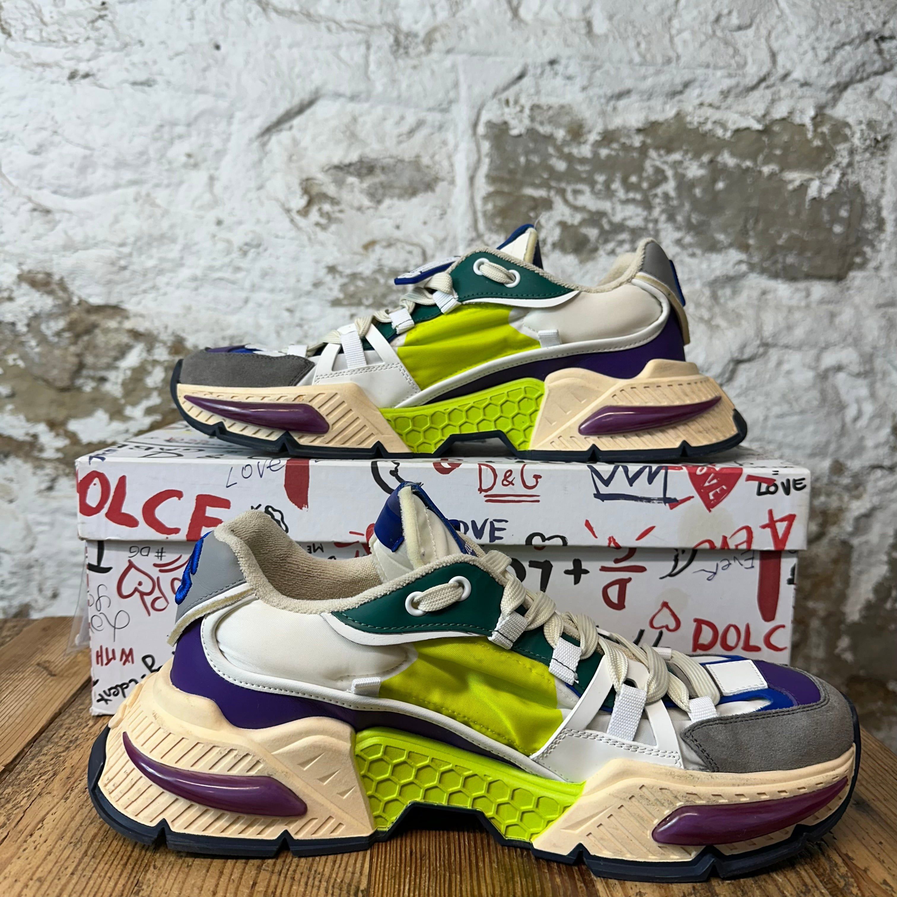 Dolce & Gabbana Dolce Gabbana Multicolor Air Master White Sneaker Sz 11 (44) Size US 11 / EU 44 - 2 Thumbnail