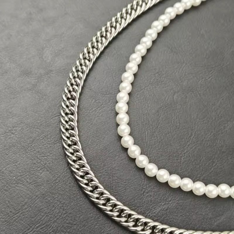Vintage Steel and Pearl Waist Keychain Size ONE SIZE - 6 Thumbnail