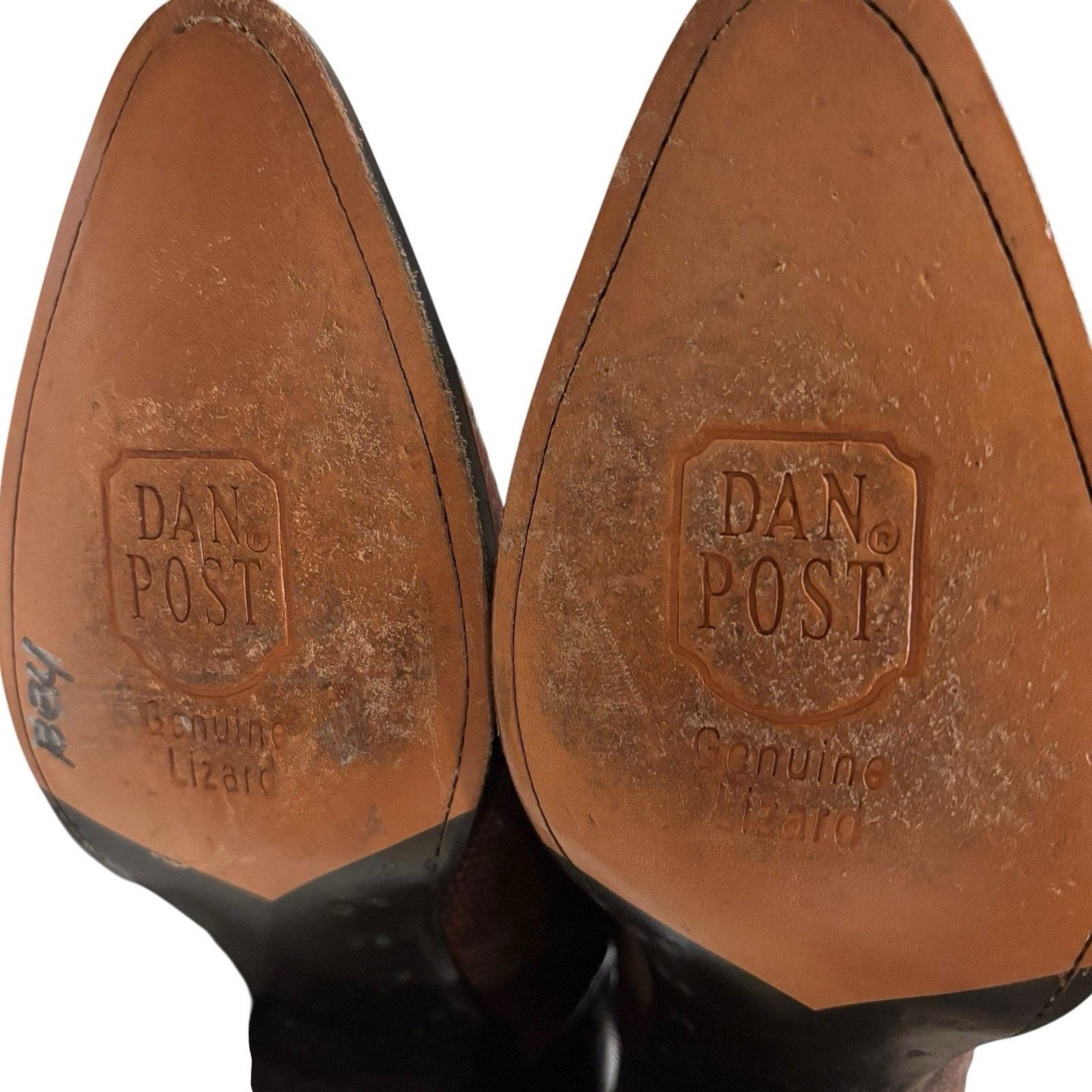 Dan Post Vtg Dan Post Teju Lizard Cowboy Boots Brown 6 W | W 7. 5-8 Size US 6 / EU 39 - 8 Thumbnail