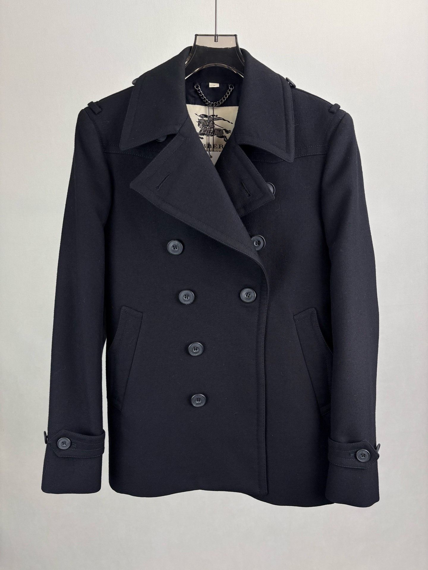 Burberry Burberry Wool Black Coat Size 46 Size US S / EU 44-46 / 1 - 1 Thumbnail