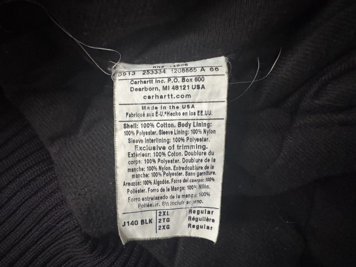 Carhartt 2XL USA MADE Carhartt Black Active Jacket Hooded J140 BLK Size US XXL / EU 58 / 5 - 4 Thumbnail