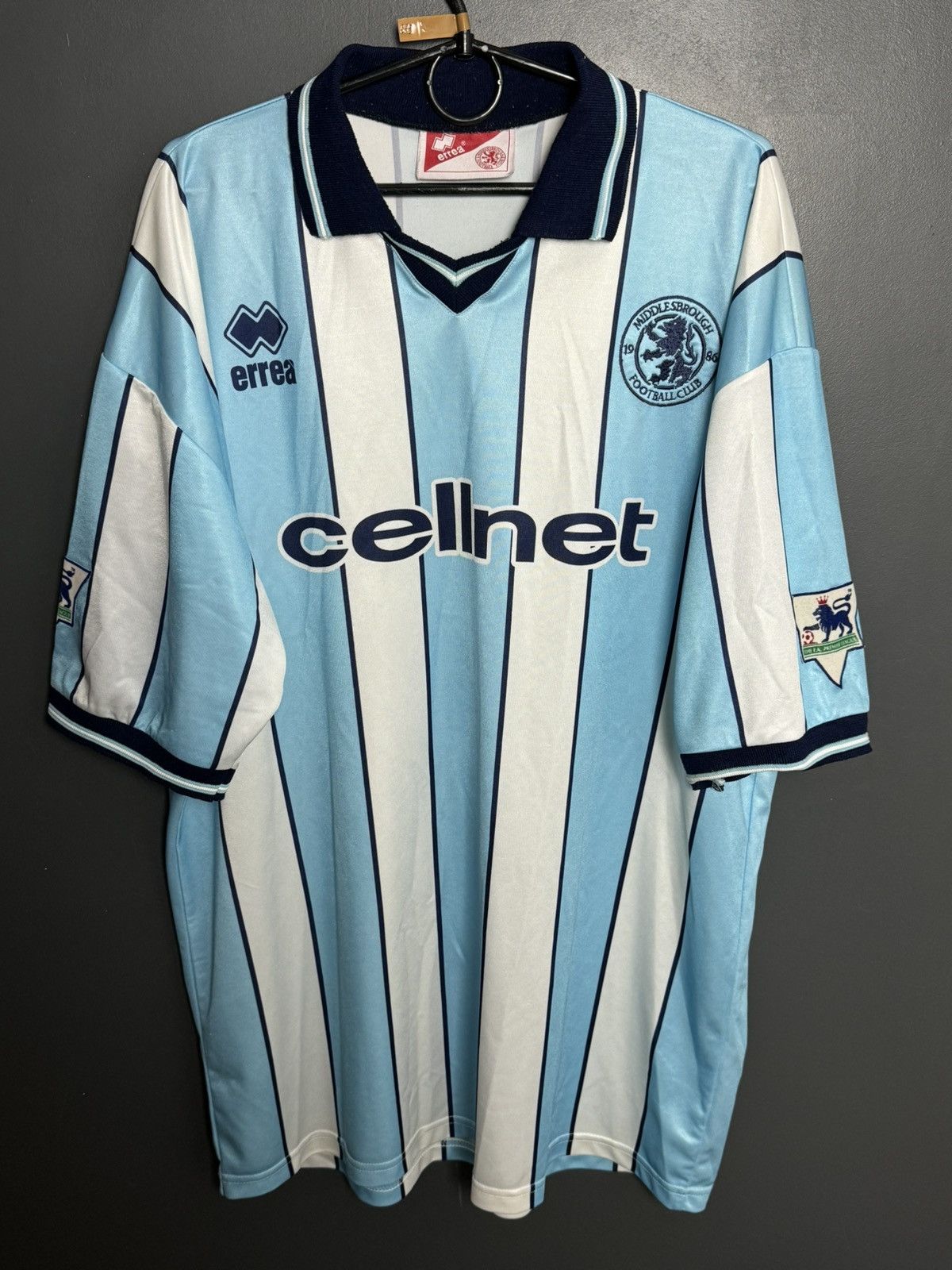 Errea Middlesbrough 98/99 Away Football Jersey Size US XXL / EU 58 / 5 - 1 Thumbnail