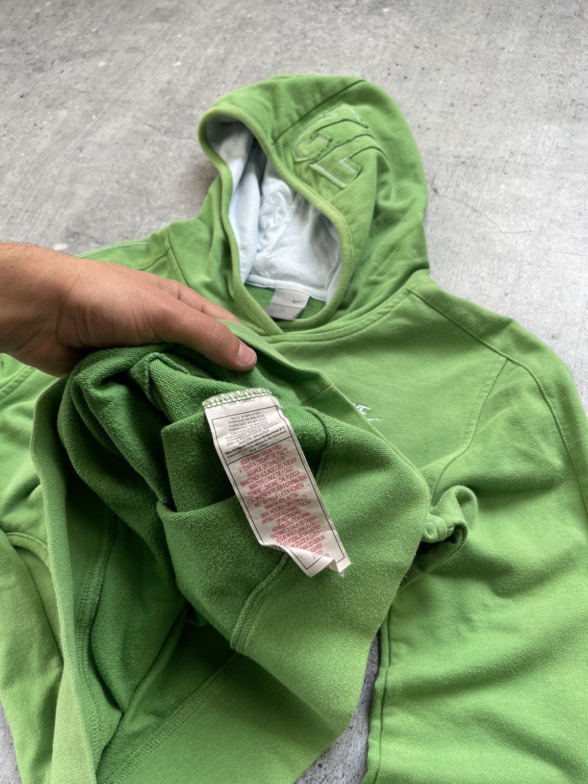Nike Vintage Y2k Nike Hoodie Big Swoosh Womens Streetwear Size M / US 6-8 / IT 42-44 - 7 Thumbnail