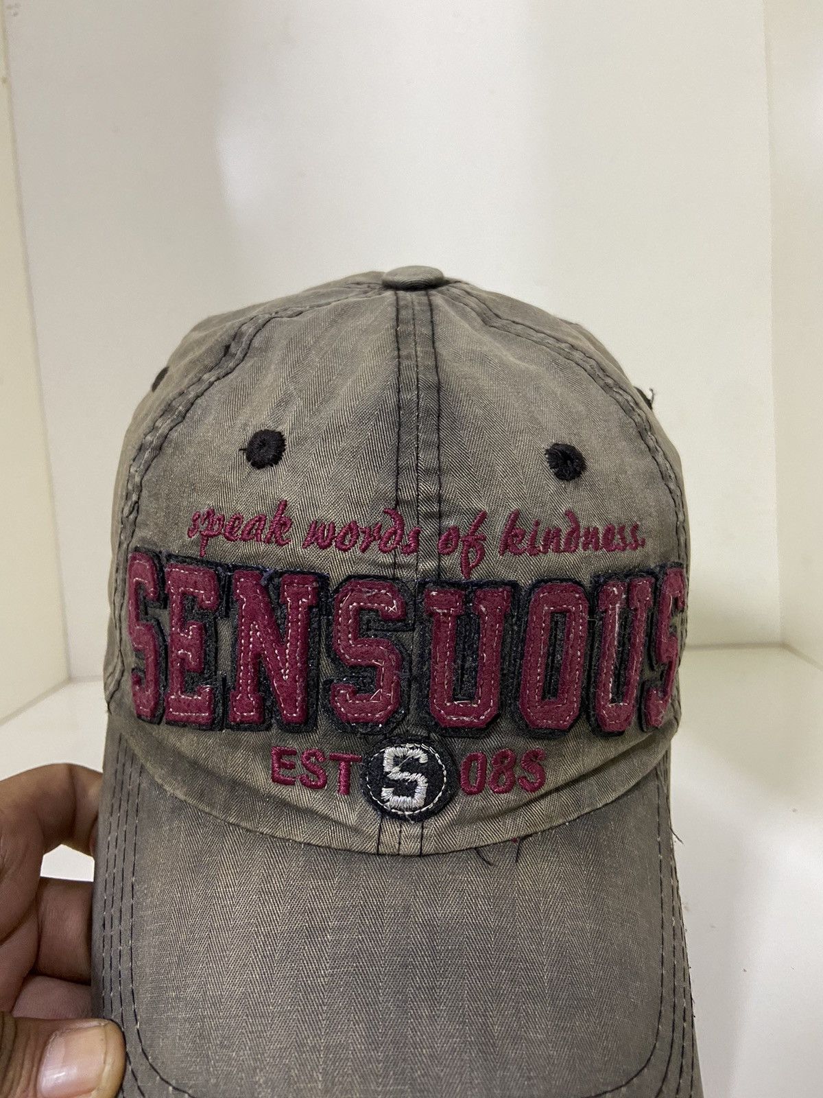 If Six Was Nine Vtg rock n blue DITSETRESSED denim hat Size ONE SIZE - 3 Thumbnail