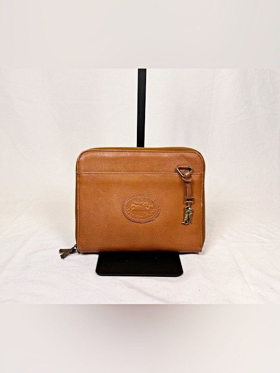Other Vintage American Angel Brown Leather Organizer Clutch Bag Size ONE SIZE - 1 Thumbnail