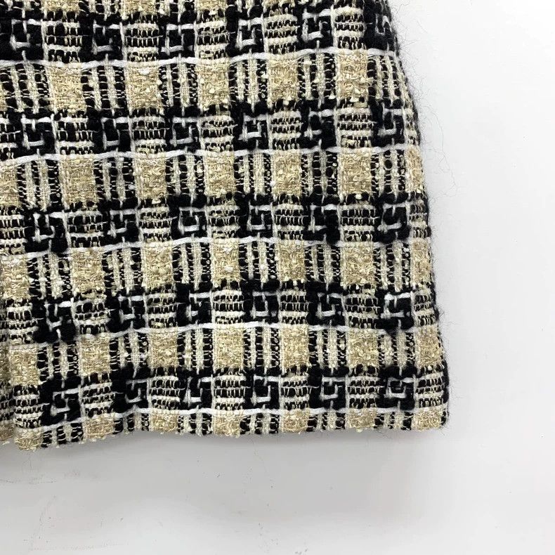 Gucci Gucci Color-blocked plaid double G buckle tweed short skirt Size 24" / US 00 / IT 34 - 4 Thumbnail