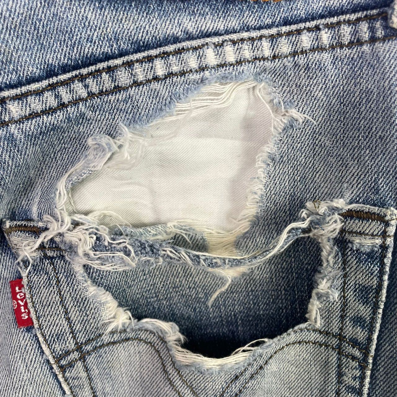 Vintage Levis Ripped Trashed Distressed Jeans