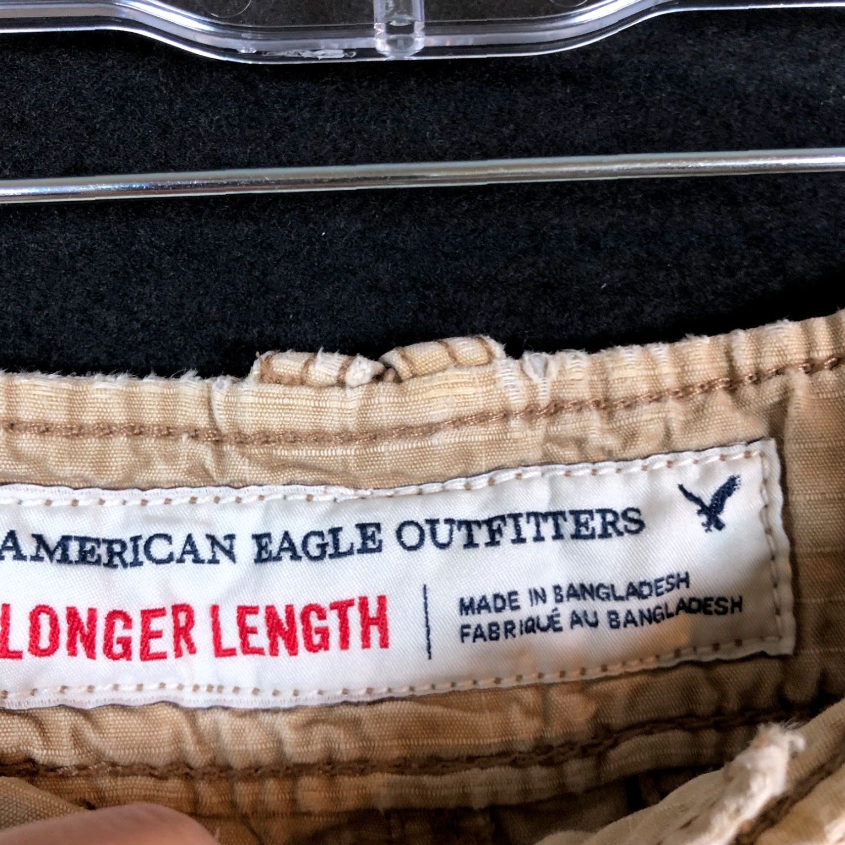 American Eagle Outfitters American Eagle Outfitters Mens Shorts Tan Cargo Longer Length 32 Cargo Pocket Distinctive Tan Cargo Shorts 32 Mens Accessories Pants Size US 32 / EU 48 - 4 Thumbnail