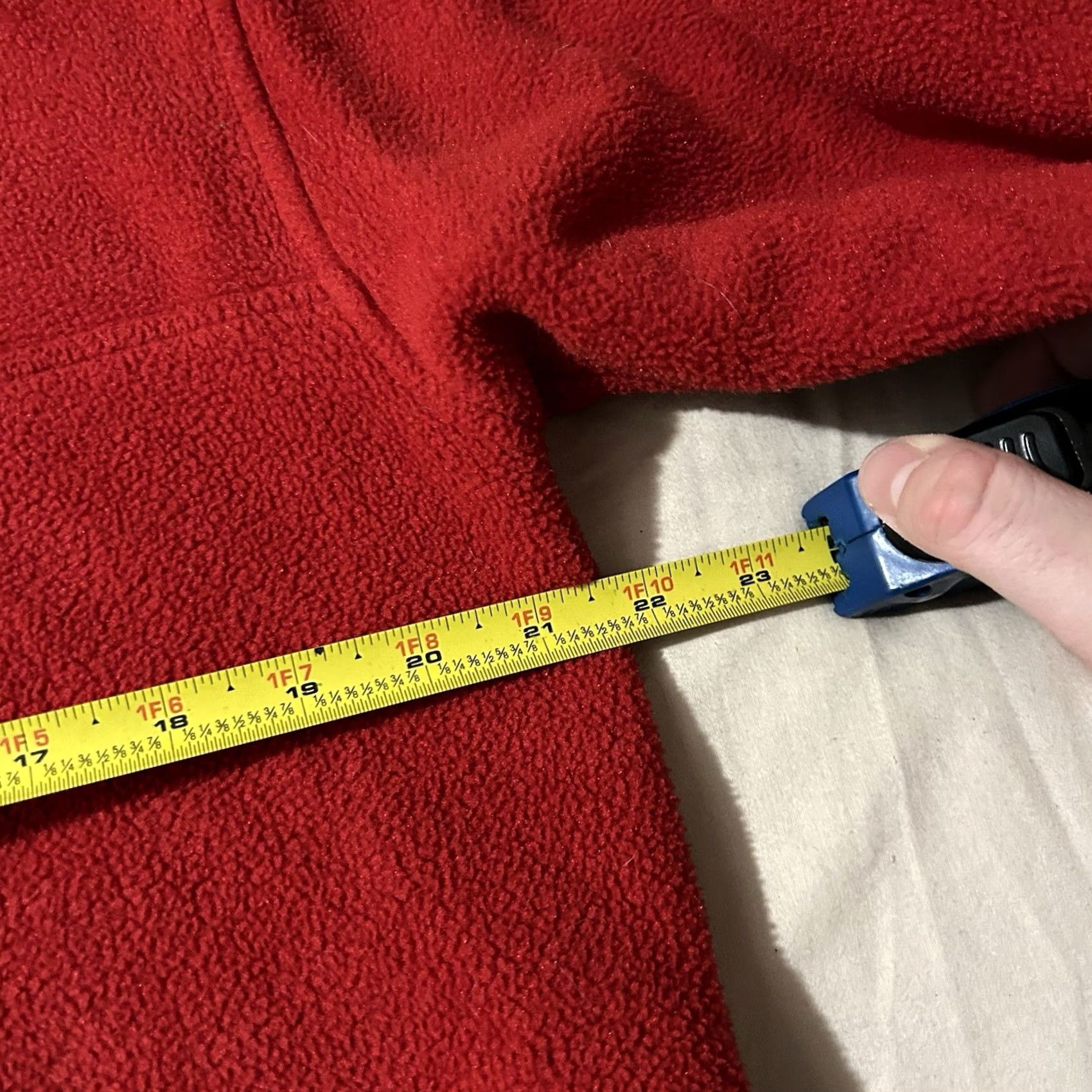 Vintage VINTAGE L.L. Bean Synchilla Fleece Pullover Red Size M Men Sweatshirt 90s Size US M / EU 48-50 / 2 - 5 Thumbnail