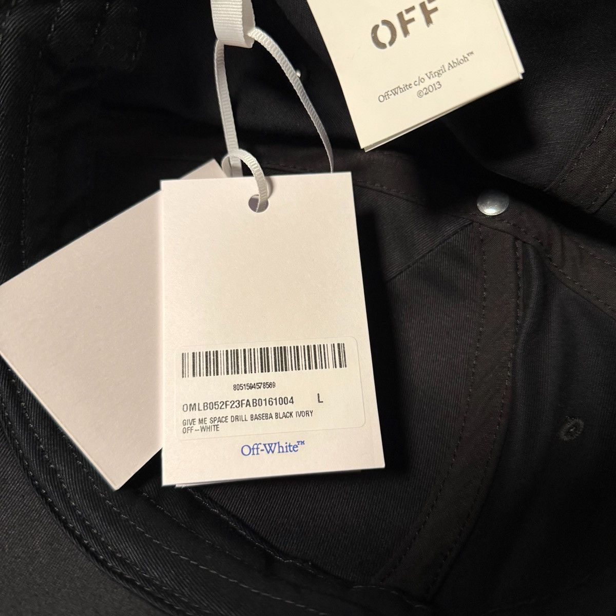Off-White Off-White Give Me Space Drill Baseball Cap Size ONE SIZE - 8 Thumbnail