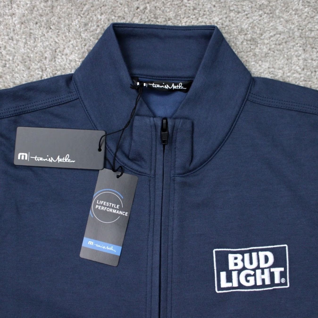 TravisMathew Travis Mathew Blue Jacket Womens Small Full Zip Logo Sm Size S / US 4 / IT 40 - 5 Thumbnail