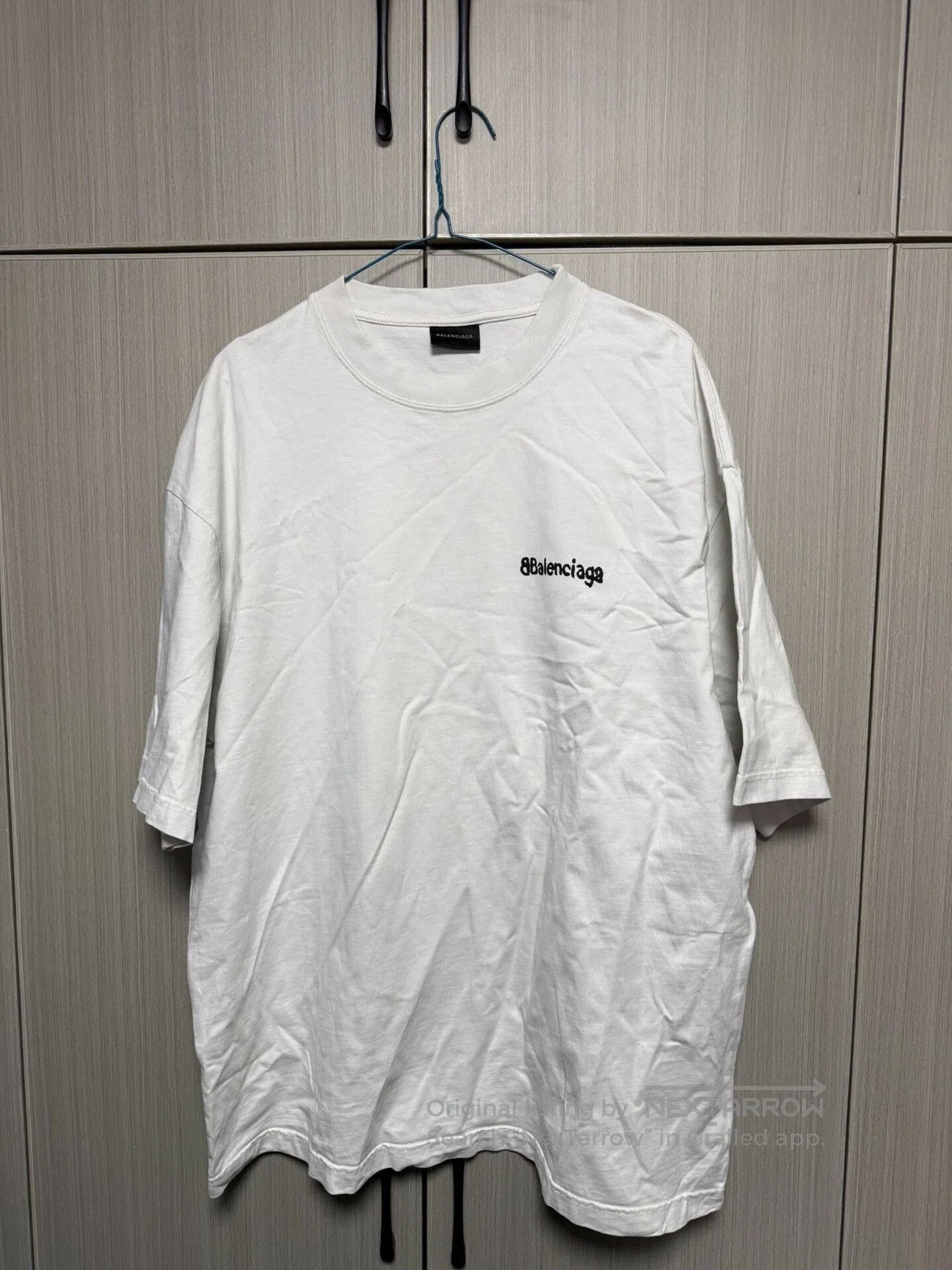 Balenciaga Balenciaga White BB Graffiti Logo Short Sleeve. Size US L / EU 52-54 / 3 - 1 Thumbnail