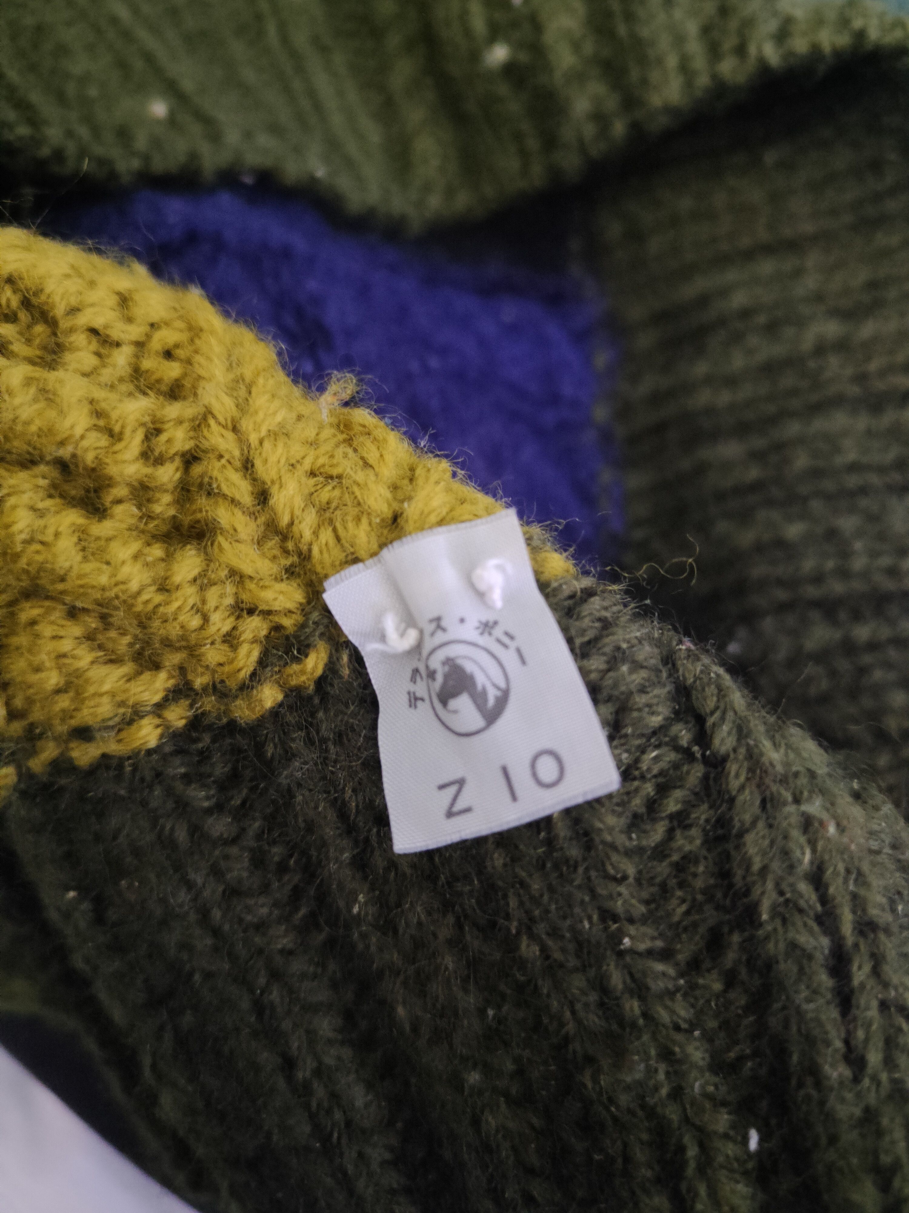 Vintage DL Zio Black Olive patchwork Knitwear Sweaters #2803T Size US M / EU 48-50 / 2 - 10 Thumbnail