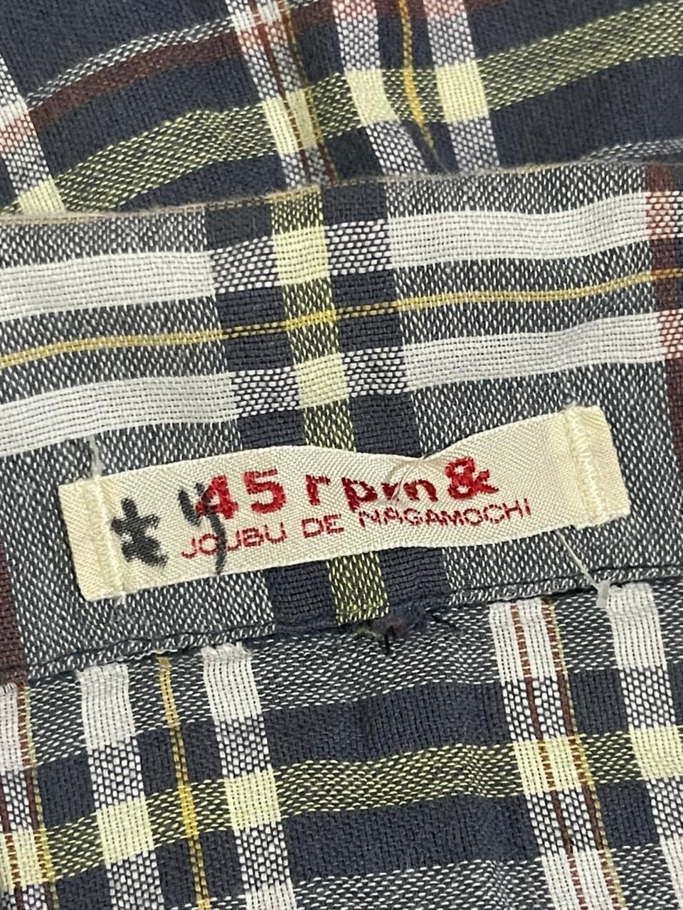45rpm 45RPM Joubu De Nagamochi Checkers Button Ups Size M / US 6-8 / IT 42-44 - 6 Thumbnail