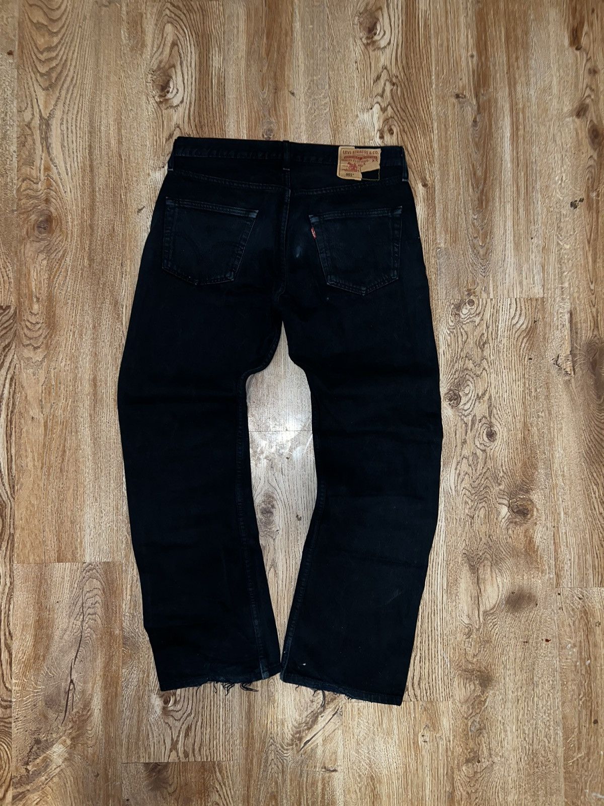 Levi's Vintage Clothing × Vintage Vintage Levis Strauss 501 black denim jeans 👖 Size US 32 / EU 48 - 1 Thumbnail