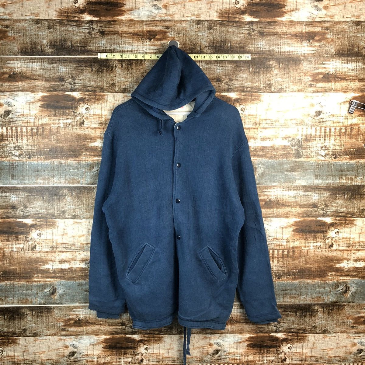 Indigo HR Market indigo sweater vintage hoodie #A1937 Size US L / EU 52-54 / 3 - 1 Thumbnail