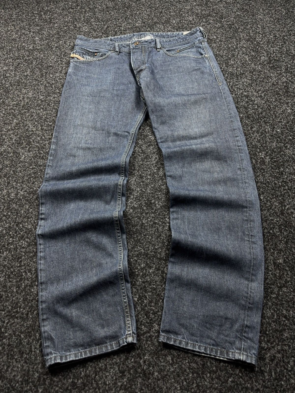 Diesel Luxury 00s Y2K Diesel Belther Regular Slim Tapered Jeans Size US 36 / EU 52 - 1 Thumbnail