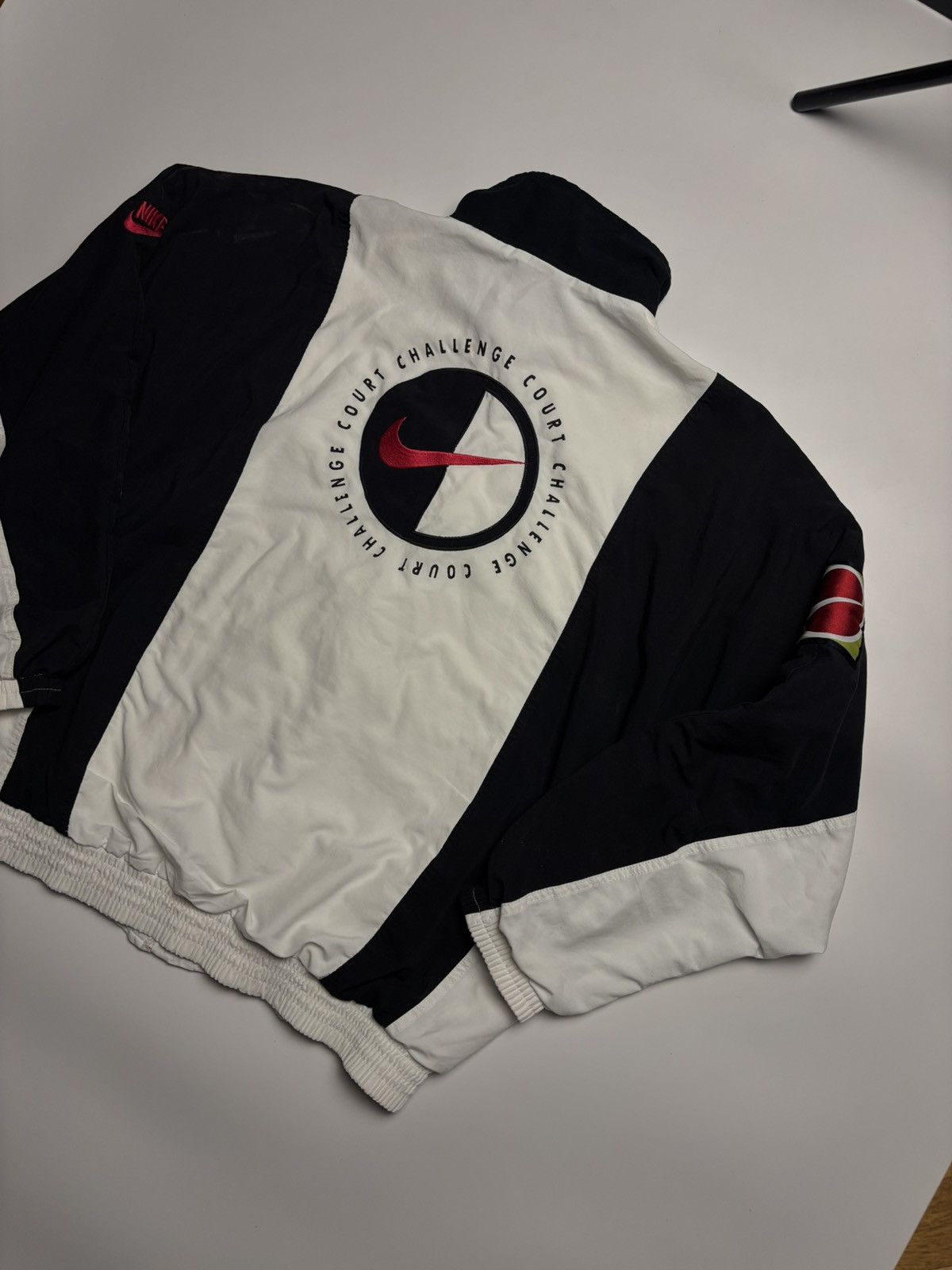 Nike Nike Court Challenge Vintage mega rare track jacket big logo Size US L / EU 52-54 / 3 - 17 Thumbnail