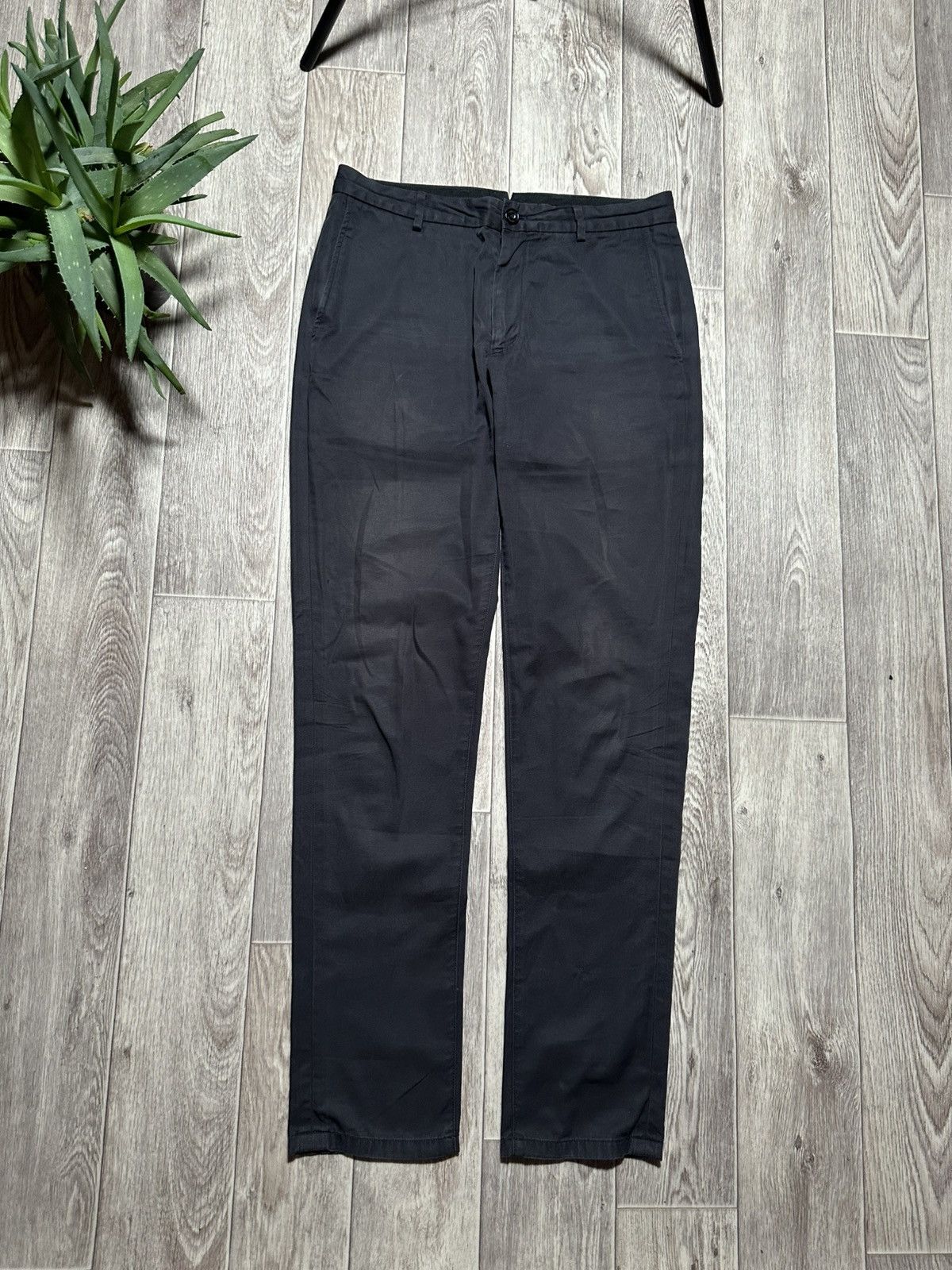 Burberry Classic Chino Black Trousers