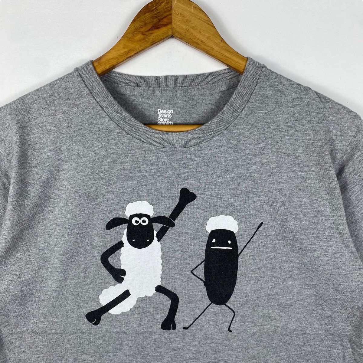 Cartoon Network SHAUN THE SHEEP Aardman Animations Cartoon Graphic Tee Shirt Size US M / EU 48-50 / 2 - 2 Thumbnail