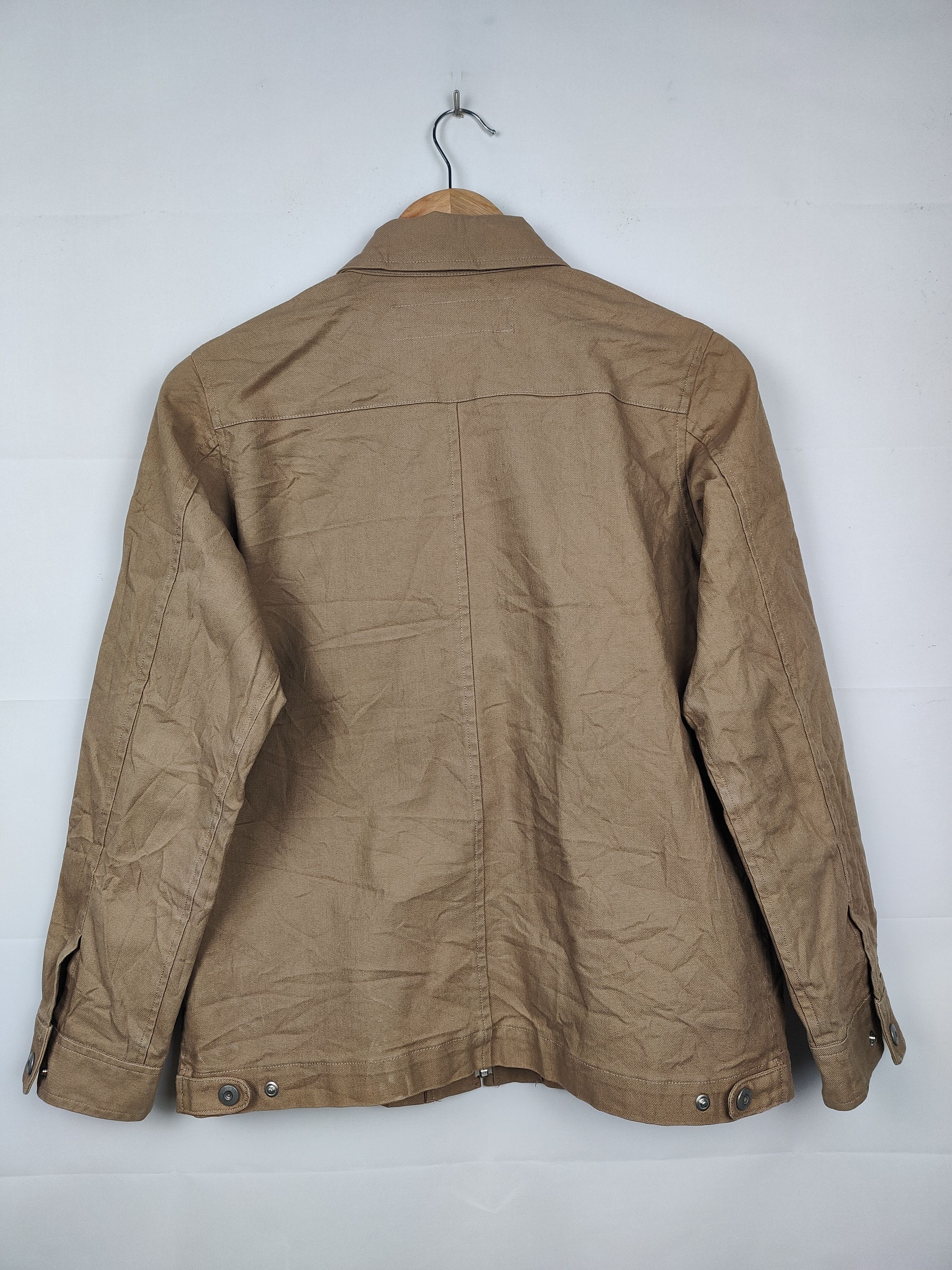 Japanese Brand Natural Laundry Duck Canvas Zipper Jacket Size US S / EU 44-46 / 1 - 3 Thumbnail