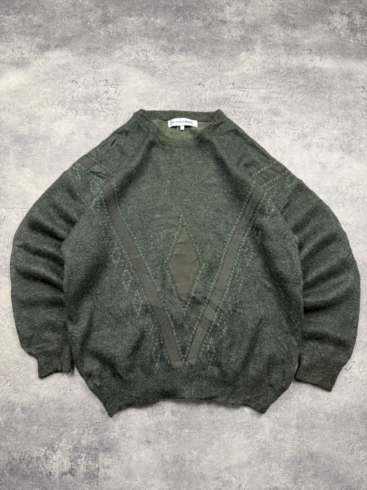Comme des Garcons SHIRT Comme des Carçons SHIRT Wool Sweater Japanese Brand Size US L / EU 52-54 / 3 - 2 Thumbnail