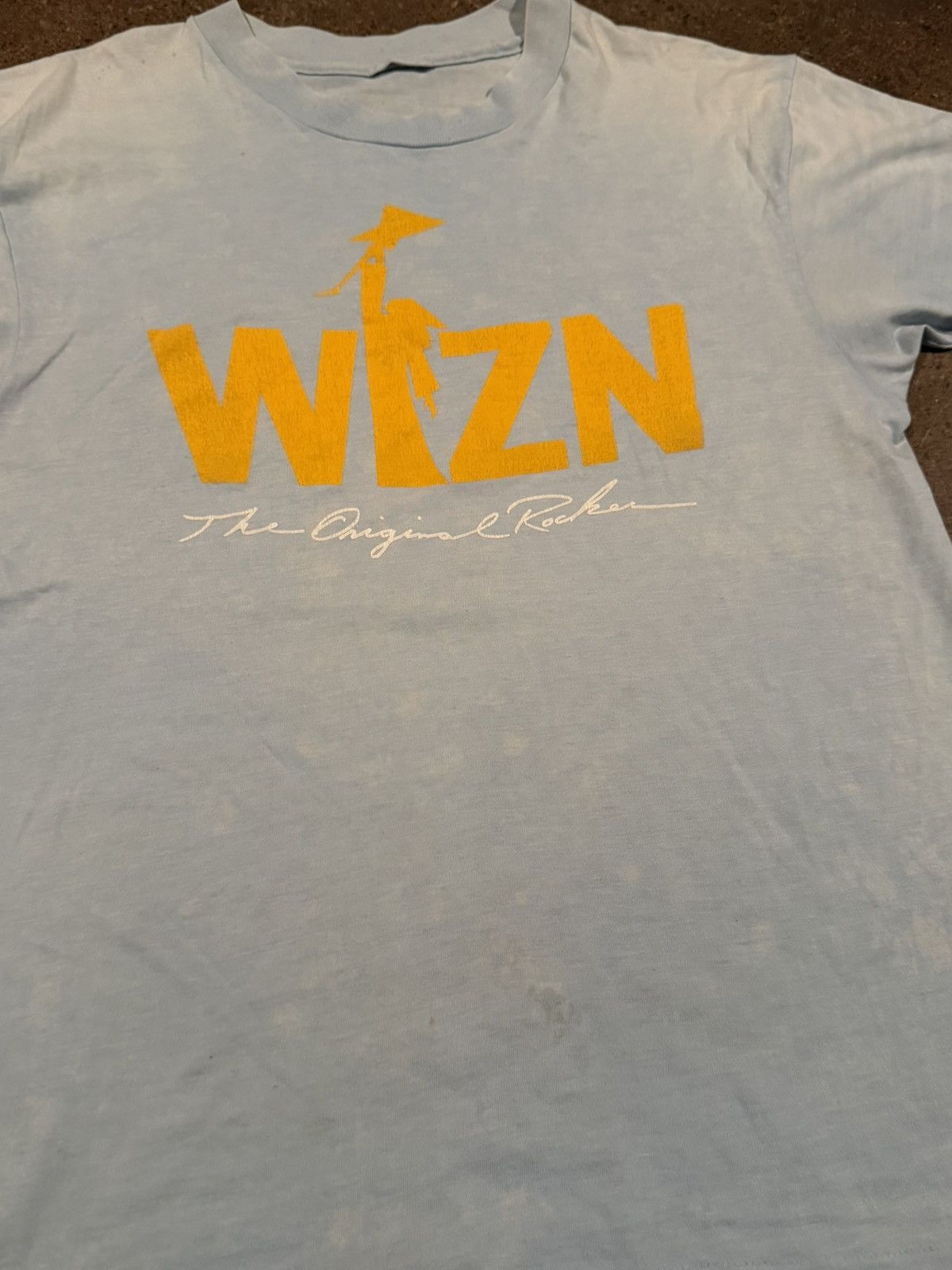 Vintage Vintage 80s WIZN original rocker single stitch faded tee Size US M / EU 48-50 / 2 - 3 Thumbnail