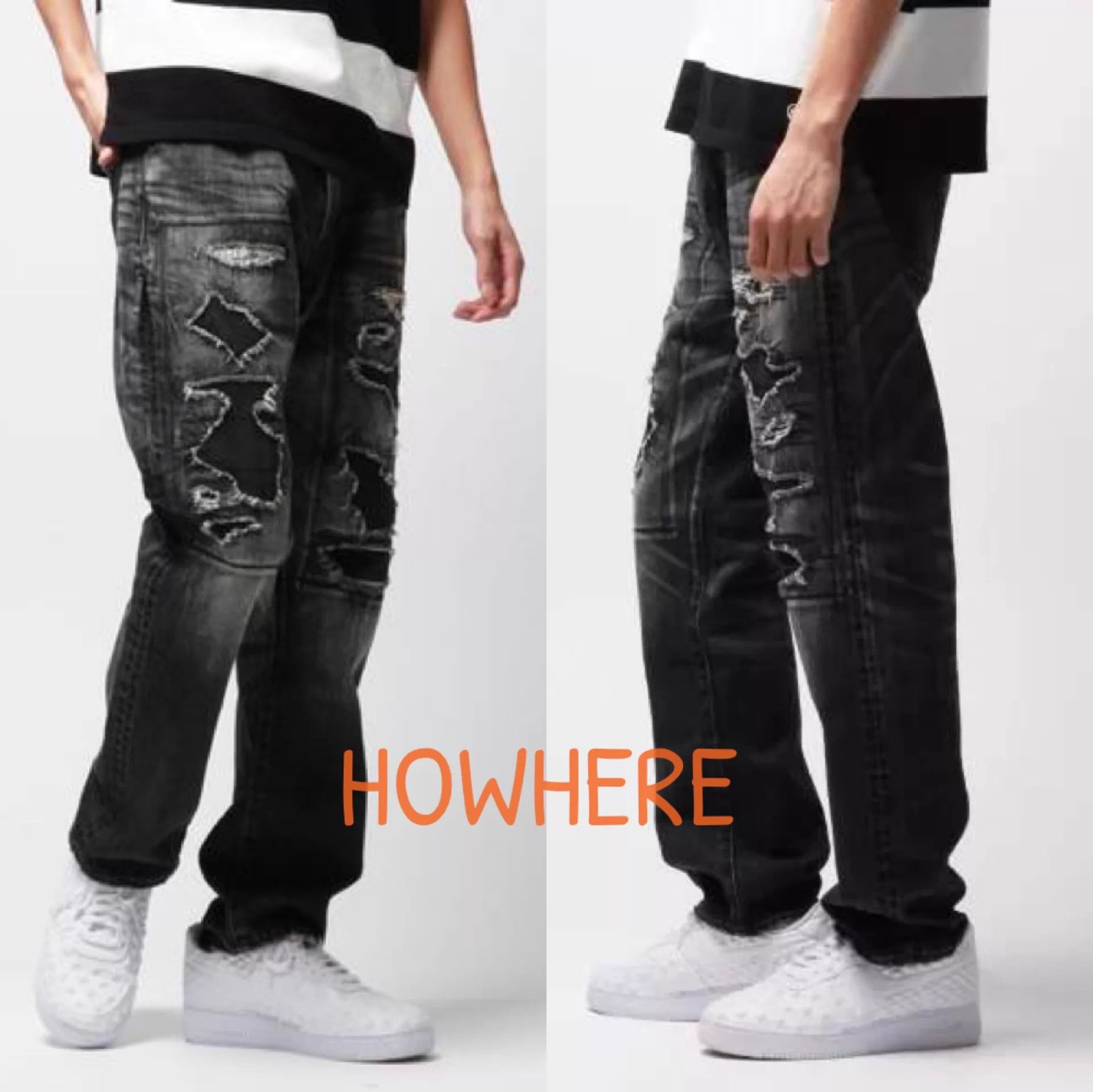 Vanquish VANQUISH & FRAGMENT Distressed Black W36 Near New Size US 36 / EU 52 - 9 Thumbnail