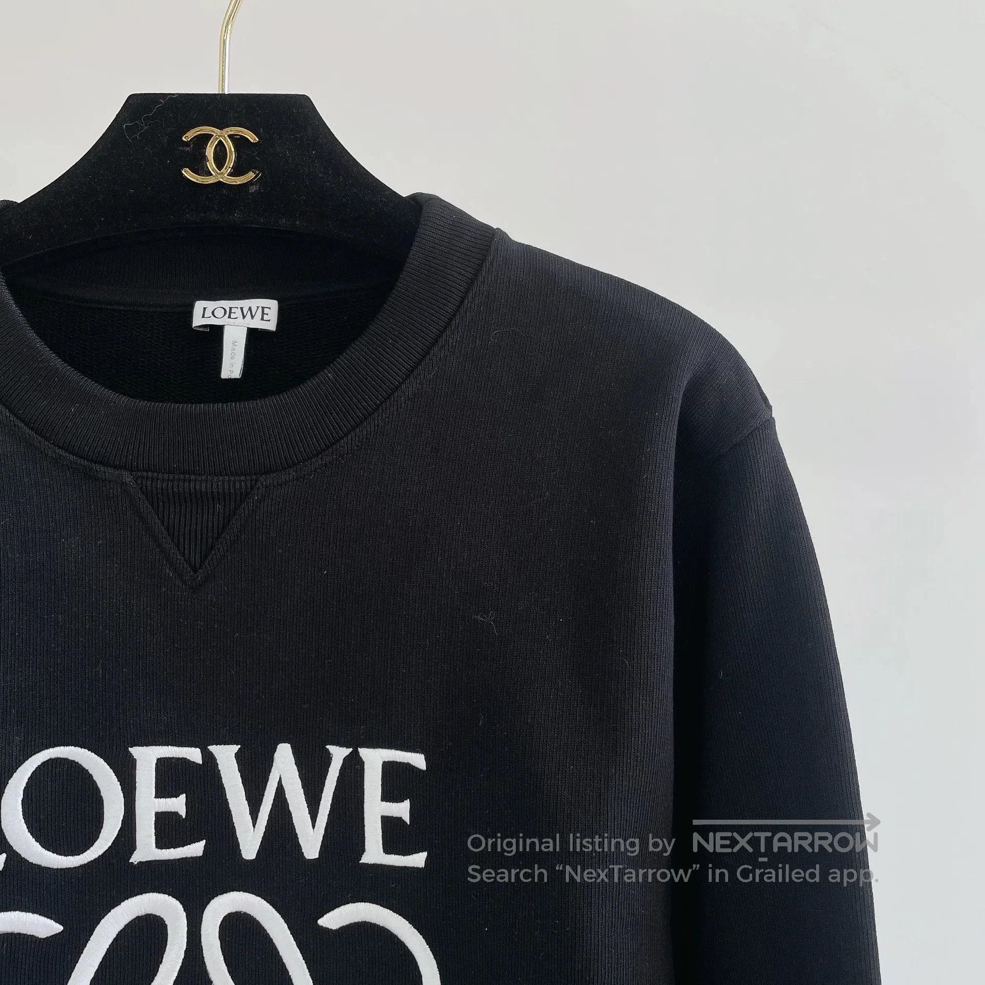 Loewe Loewe Black Crewneck Sweatshirt M. Size US M / EU 48-50 / 2 - 3 Thumbnail
