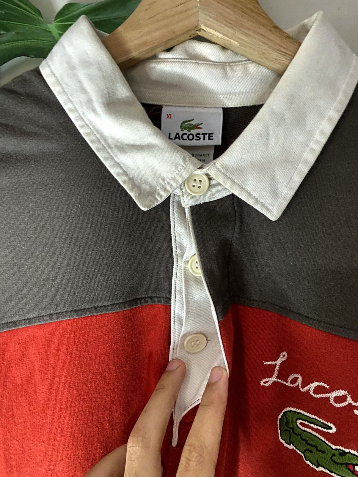Designer Vintage Lacoste Stripe 27 Size US L / EU 52-54 / 3 - 9 Thumbnail