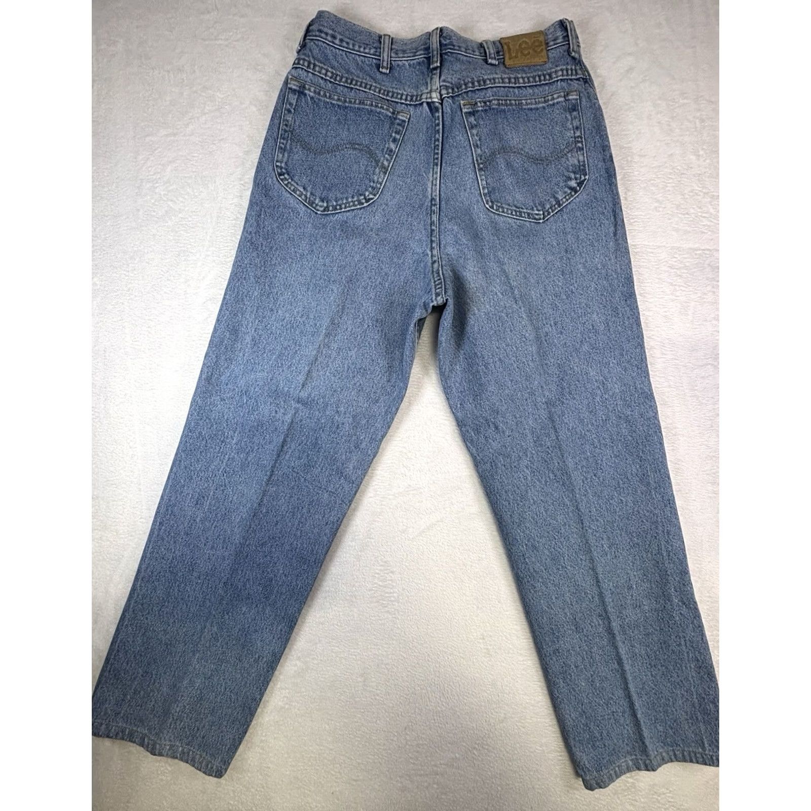 Lee Vintage 90s Lee Blue Light Wash Jeans Straight Relaxed Fit Men Size 36x36 Size US 36 / EU 52 - 2 Thumbnail