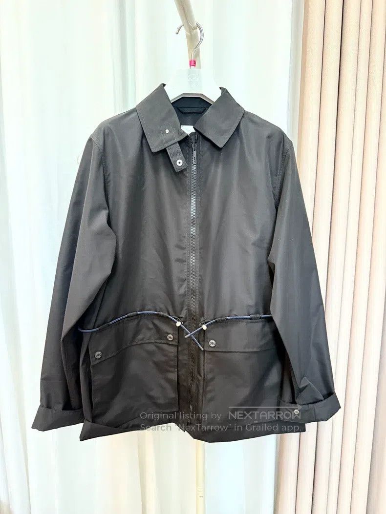 Hermes Hermes black waist drawstring long sleeve windbreaker jack Size XS / US 0-2 / IT 36-38 - 1 Thumbnail