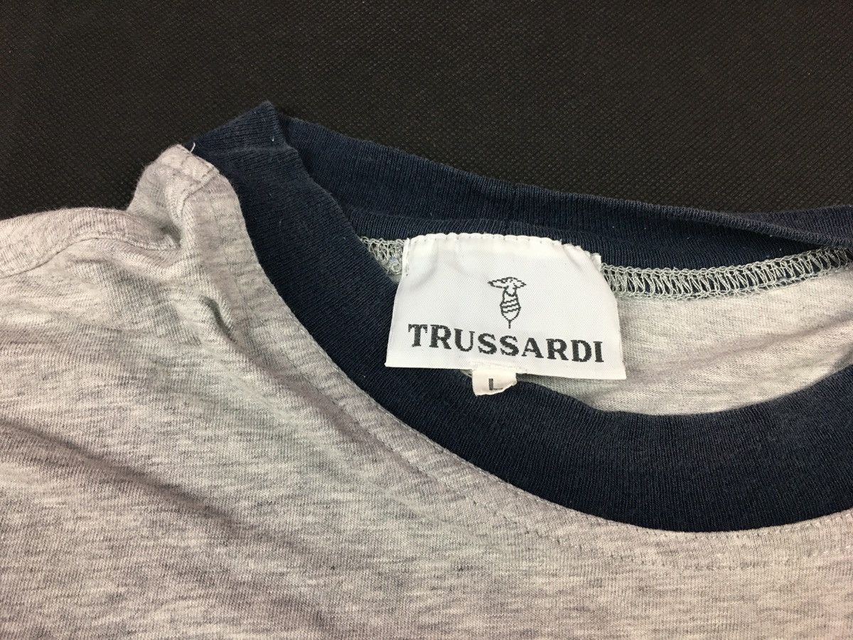 Trussardi × Vintage Vintage 90s Trussardi Big Anchor Logo Printed Tee Size US L / EU 52-54 / 3 - 6 Thumbnail