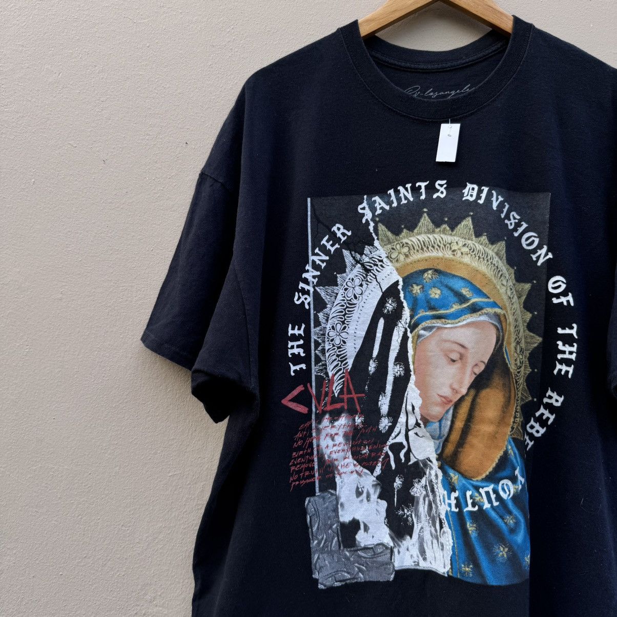 Vintage Vintage Virgin Mary y2k tee Size US XXL / EU 58 / 5 - 2 Thumbnail