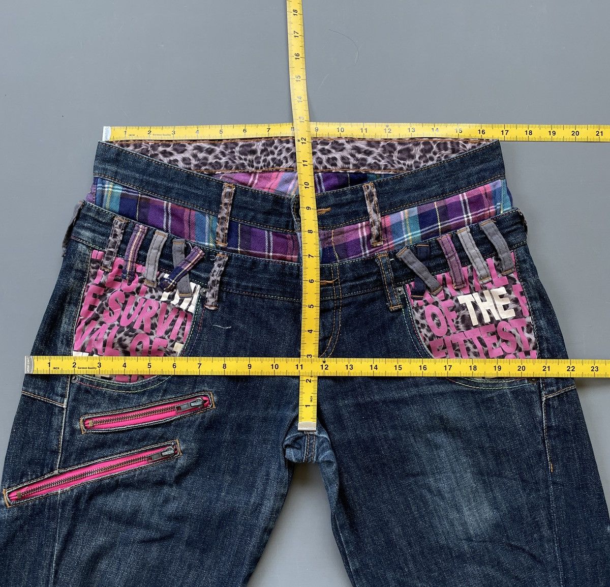Other Double Waist Jeans (P119) Size US 33 - 14 Thumbnail