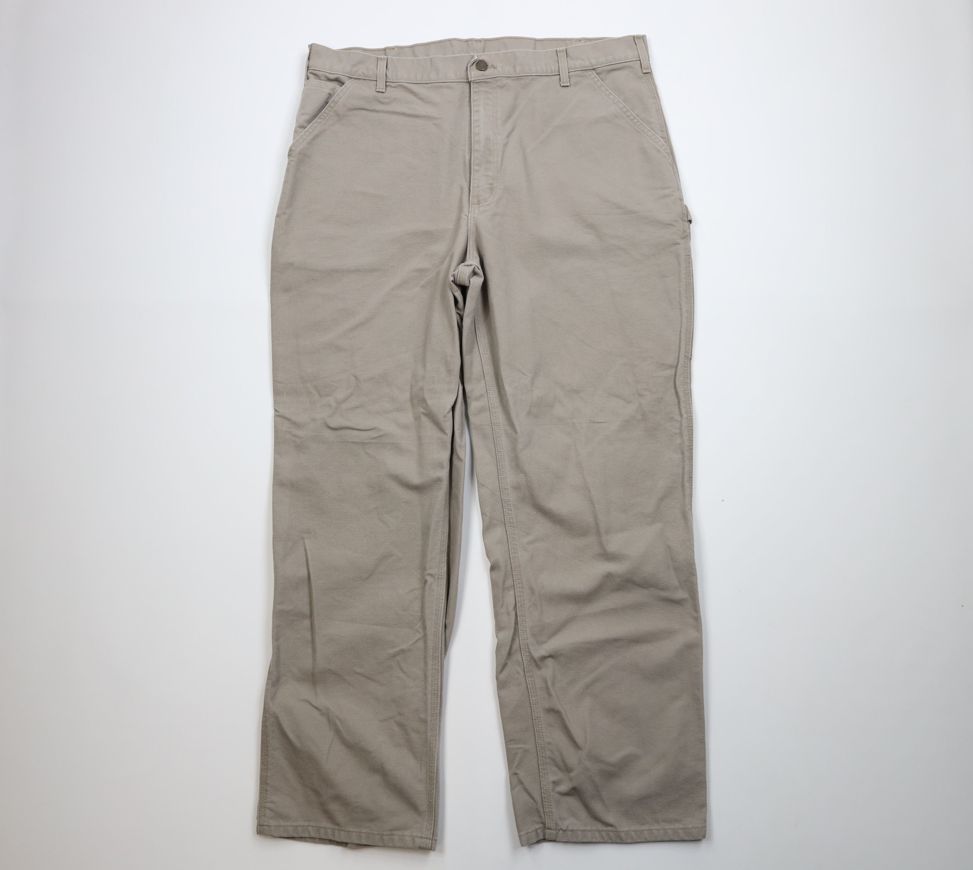 Carhartt Vintage Y2K Carhartt Wide Leg Dungaree Pants Desert Brown Size US 40 / EU 56 - 1 Thumbnail