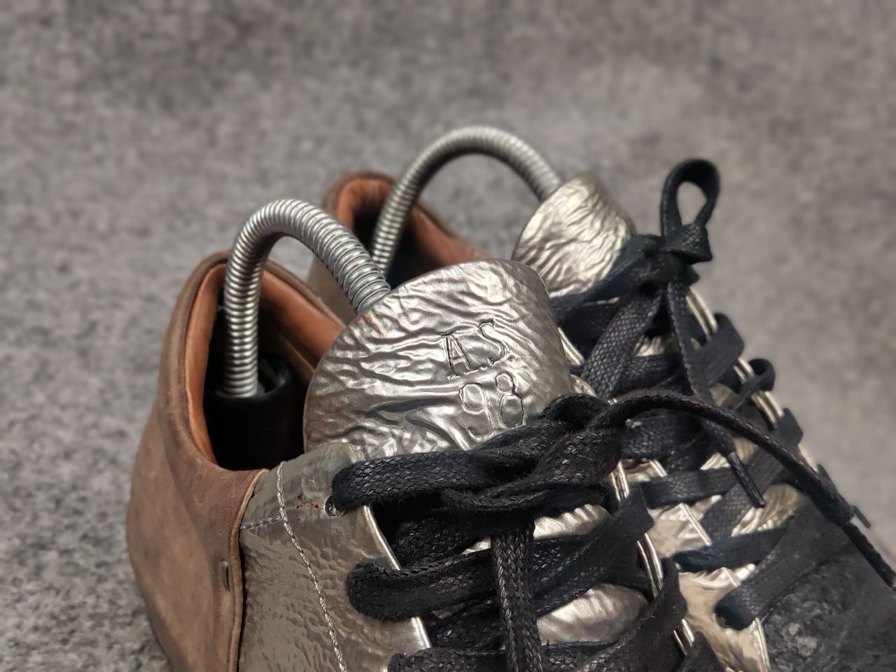 A.S.98 A.S.98 Airstep Design leather silver Low Lace Up Sneakers Size US 6 / IT 36 - 17 Thumbnail