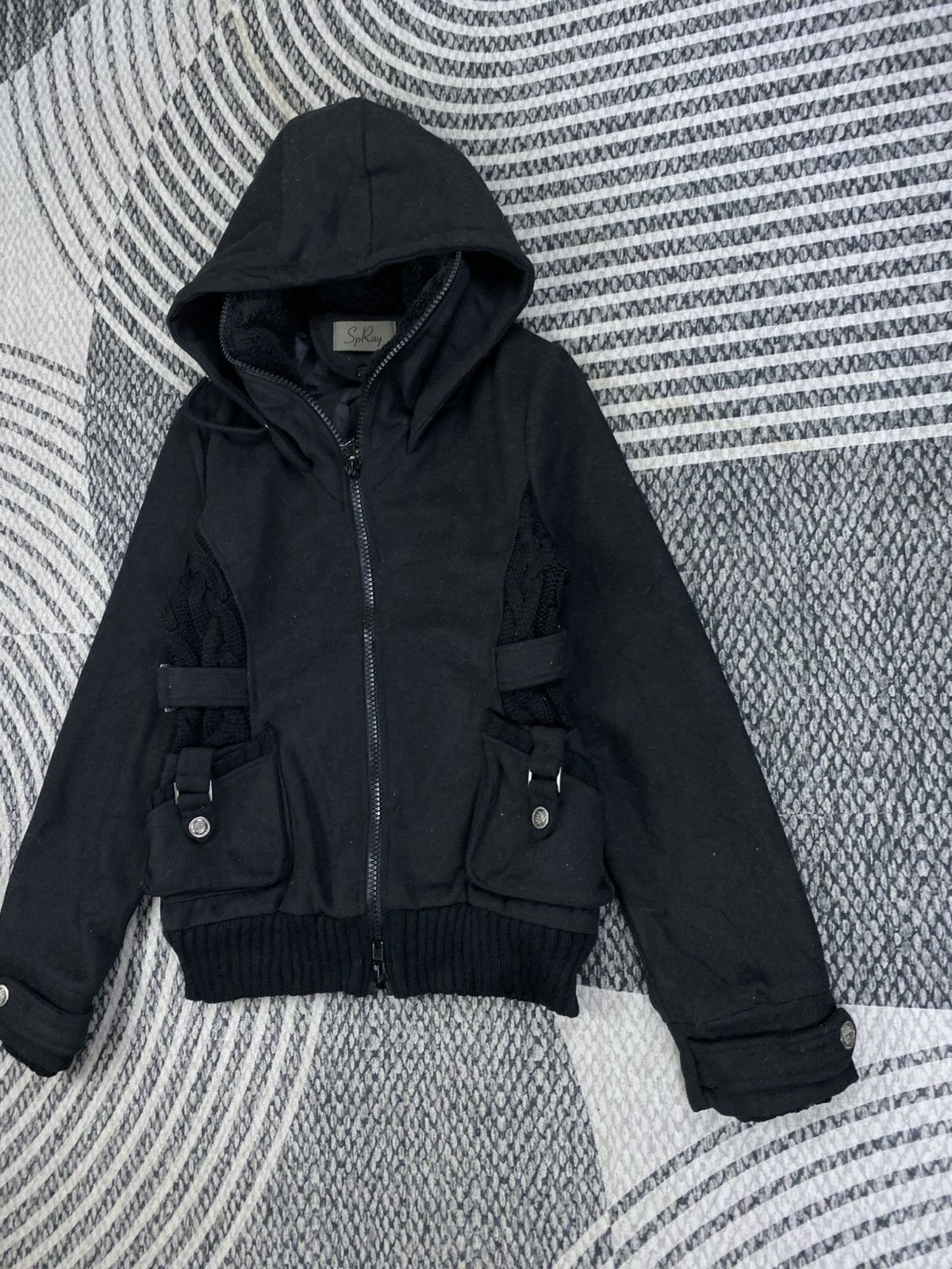14th Addiction Vintage SpRay Punk Style Zip Hoodie Jacket Size US XS / EU 42 / 0 - 4 Thumbnail