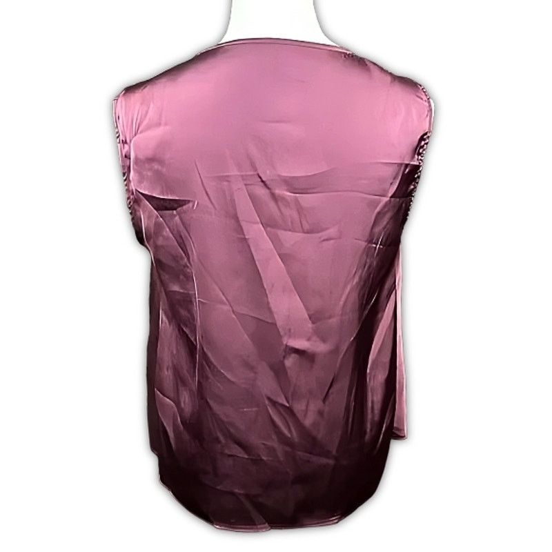 Other Halogen Blouse Top Cowl Neck Sleeveless Satin Purple S NWOT Size S / US 4 / IT 40 - 6 Thumbnail