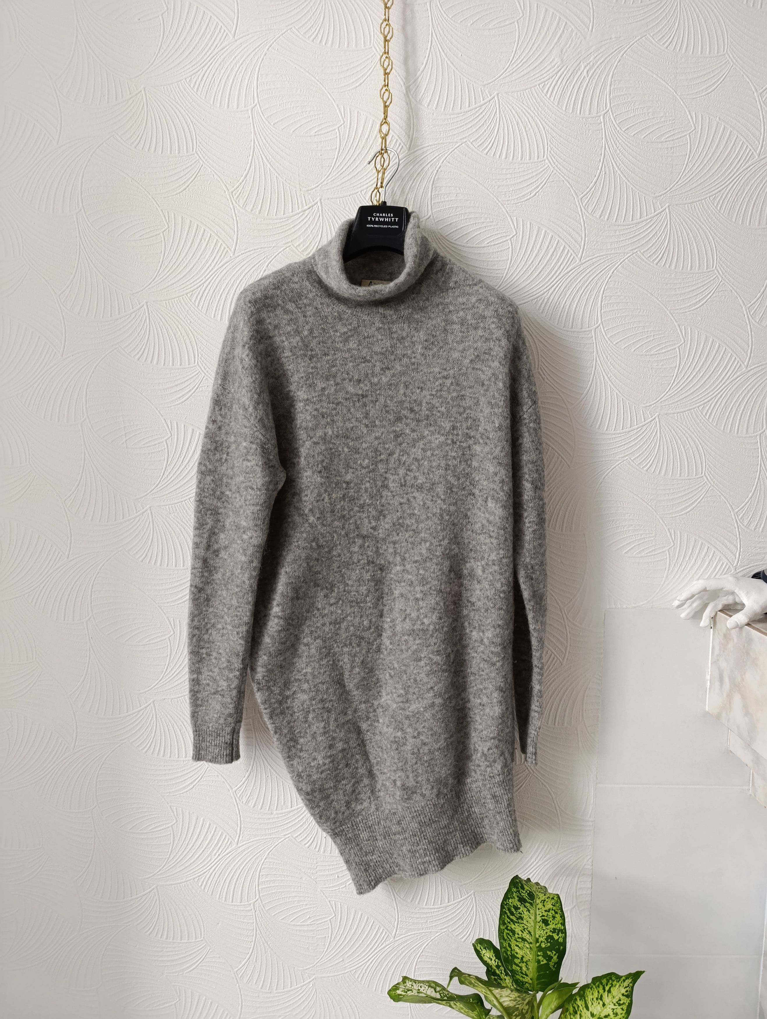 Acne Studios ACNE STUDIOS DAIJA MOHAIR/WOOL PAW ASYMMETRIC DRESS Size S / US 4 / IT 40 - 1 Thumbnail