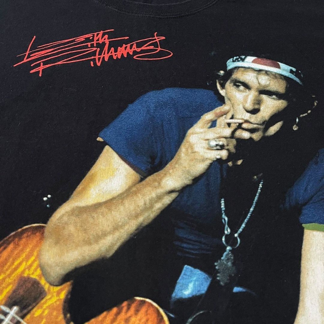 The Rolling Stones VINTAGE Keith Richards Japan Relief Benefit T Shirt 2011 XL Size US XL / EU 56 / 4 - 4 Thumbnail