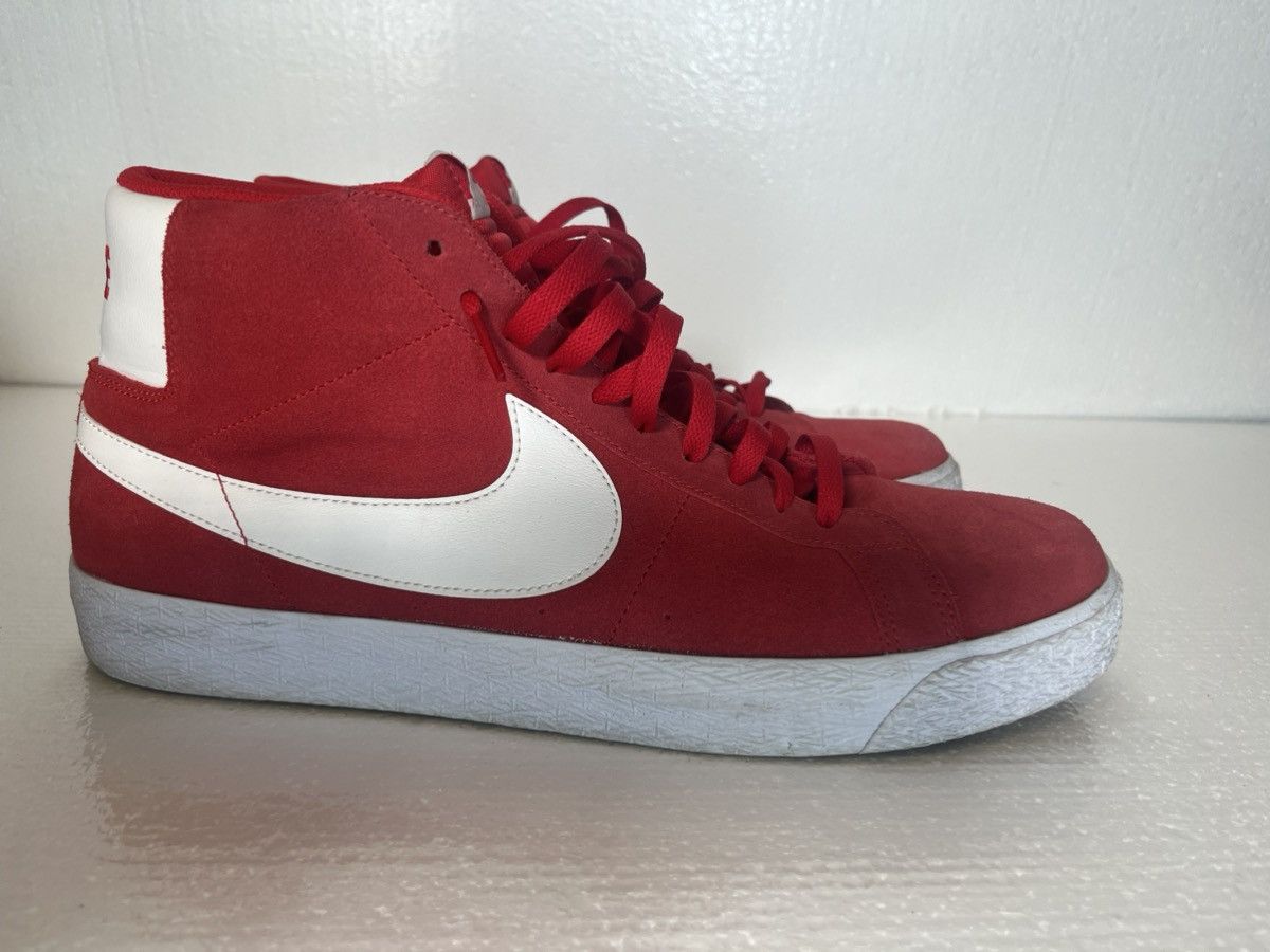 Nike SB Nike SB Blazer Mid Sz 14 Red Gently Used Size US 14 / EU 47 - 2 Thumbnail