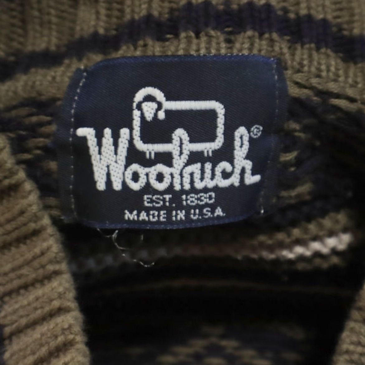 Vintage Woolrich Woolrich Fair Isle Striped Crewneck Cotton Sweater Men's XL Shirt Size US XL / EU 56 / 4 - 5 Thumbnail