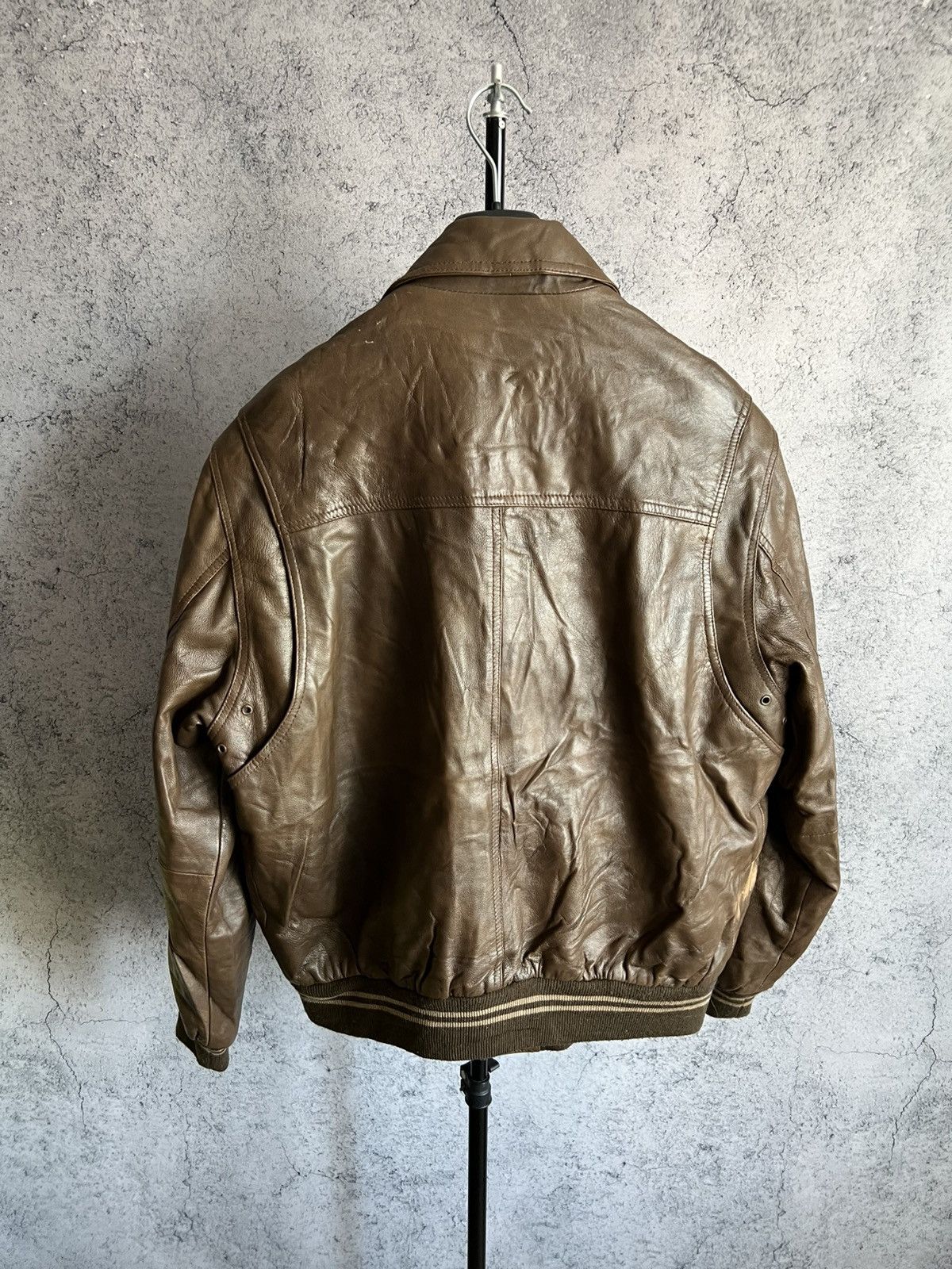 Leather Vintage Arizona Leather Jacket Marcucci Skins USA Air Force Size US L / EU 52-54 / 3 - 15 Thumbnail