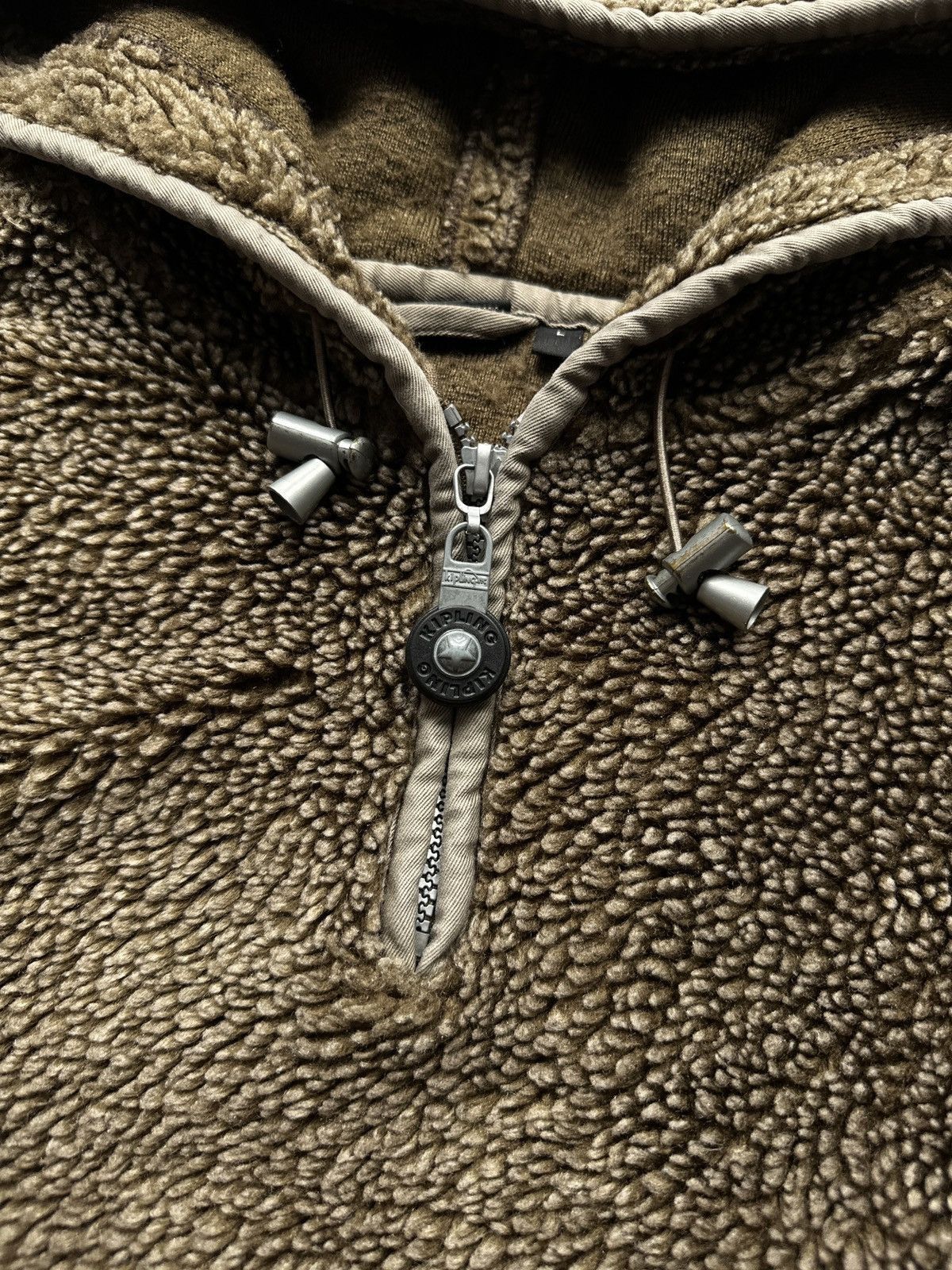 Vintage Deep Pile Style Fleece Zip Hoodie Jacket Size US L / EU 52-54 / 3 - 8 Thumbnail