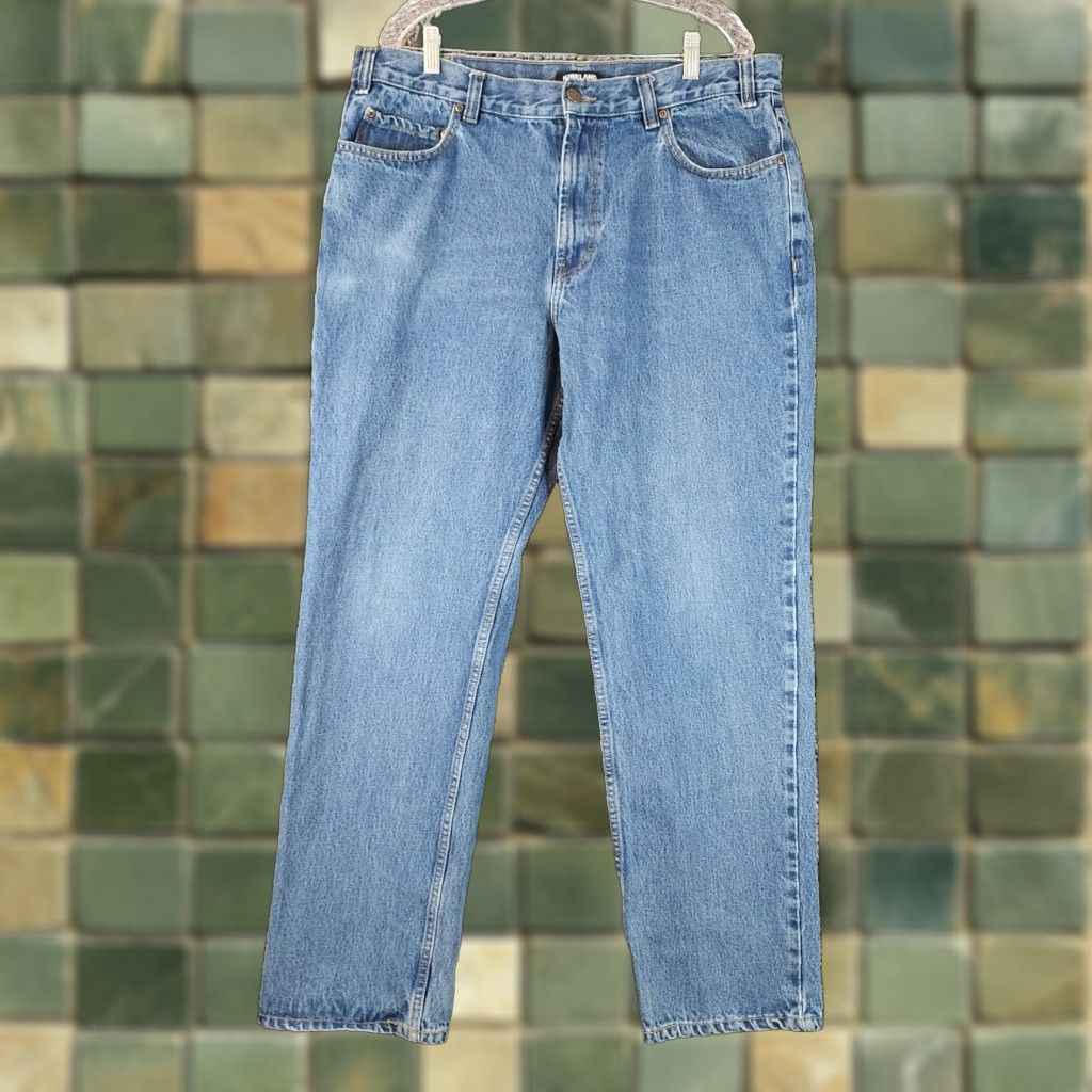 Vintage Mens Straight Blue Jeans Kirkland 38x34 Regular Size US 38 / EU 54 - 1 Thumbnail