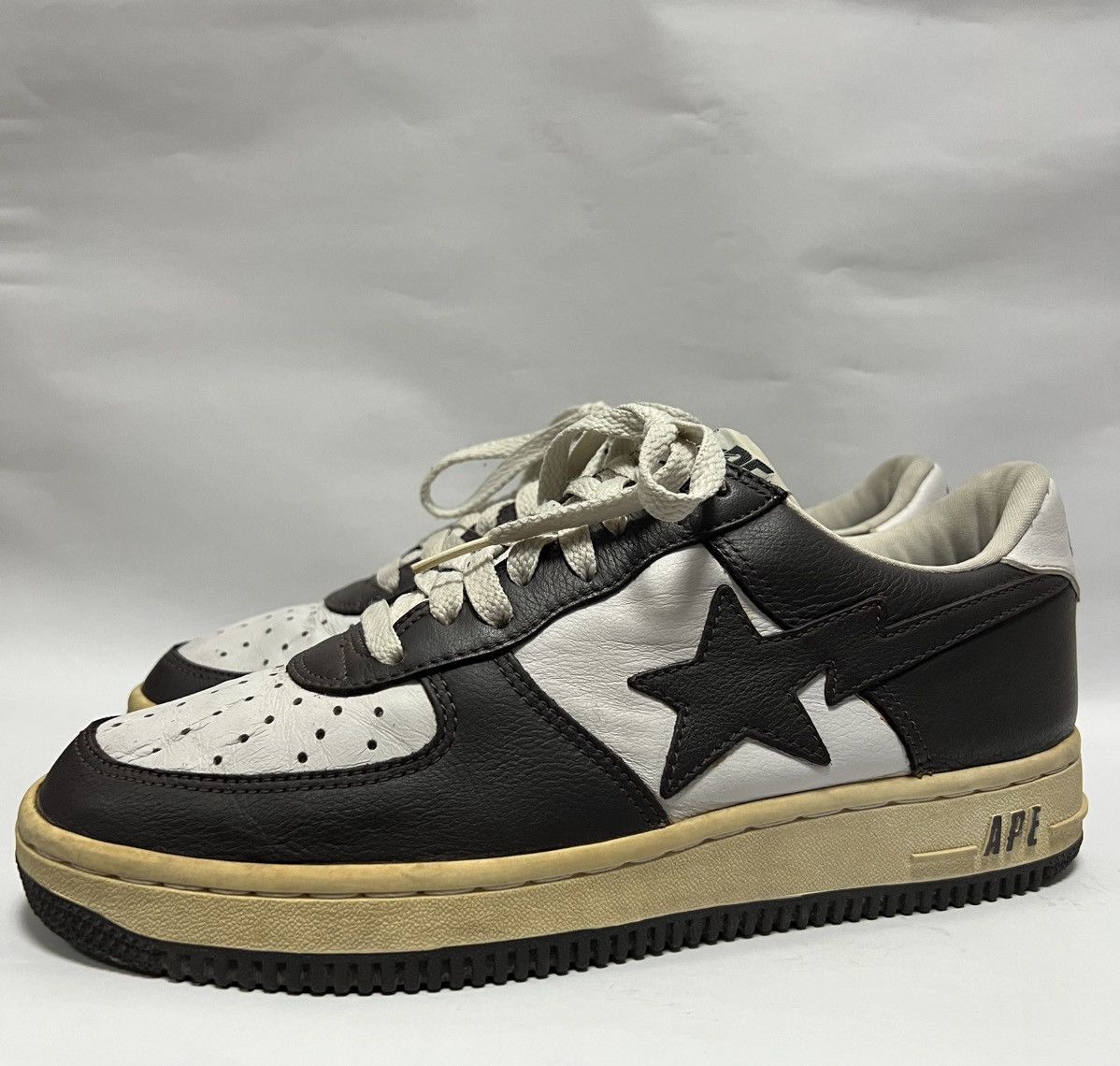 Bape Bape - OG Bape Sta White/Brown Size US 8 / EU 41 - 5 Thumbnail
